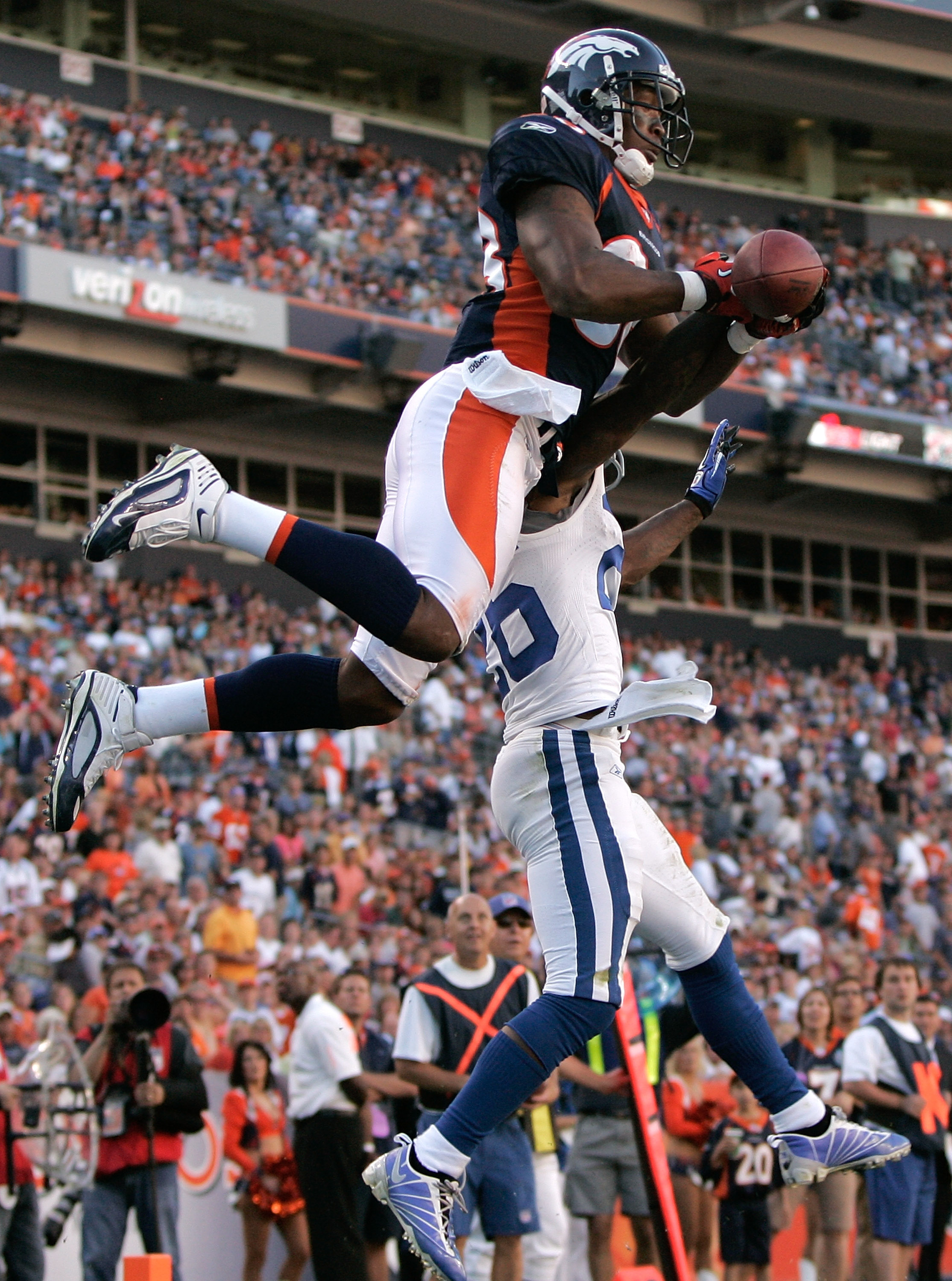 Indianapolis Colts battle the Denver Broncos