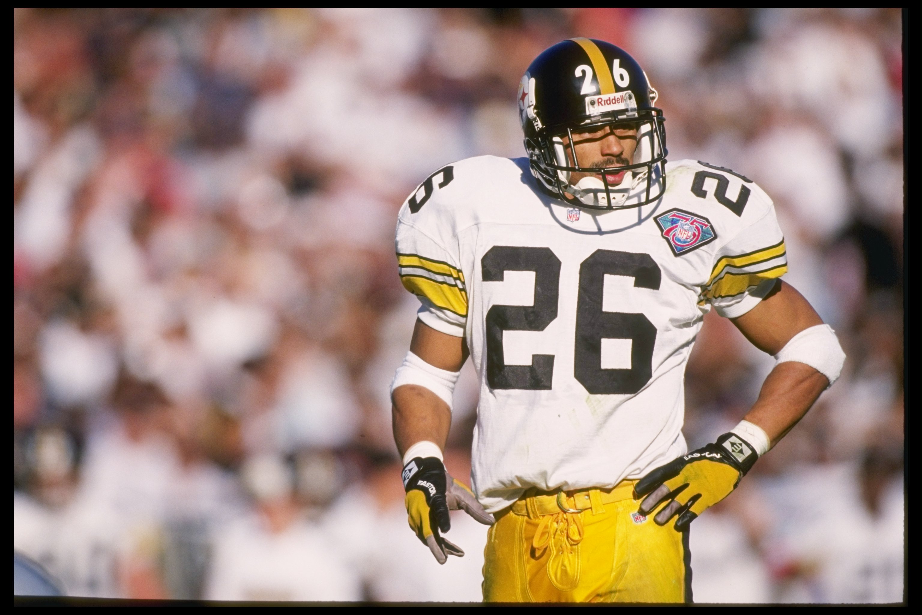 12 Nov 1994: Defensive back Rod Woodson during the Steelers 21-3 win over the Los Angeles Raiders at the Memorial Coliseum in Los Angeles, California.