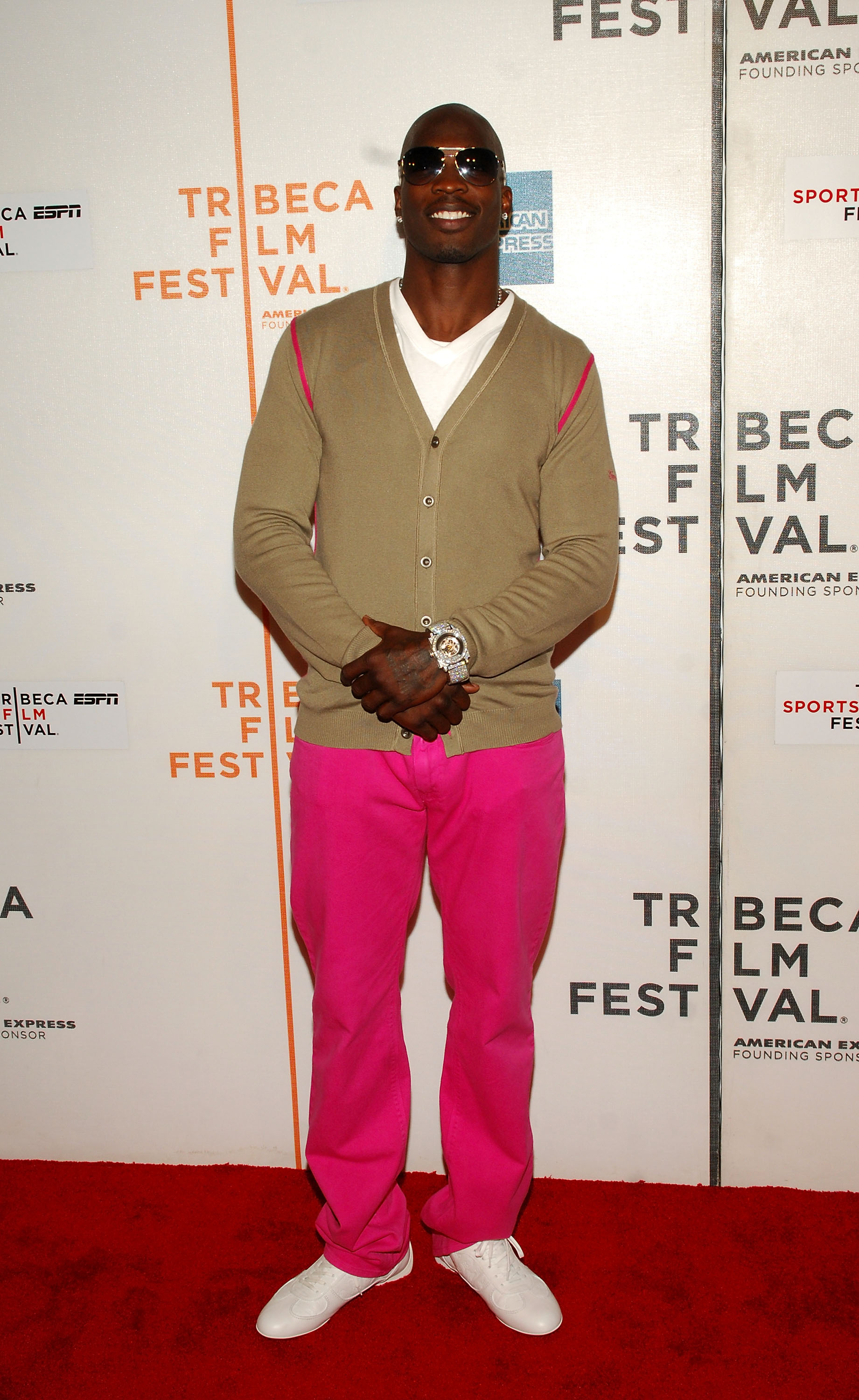 NEW YORK - APRIL 25: Professional football player Chad Ocho Cinco attends a screening of  'Kobe Doin' Work' during the 2009 Tribeca Film Festival at BMCC Tribeca Performing Arts Center on April 25, 2009 in New York City.  (Photo by Rob Loud/Getty Images f