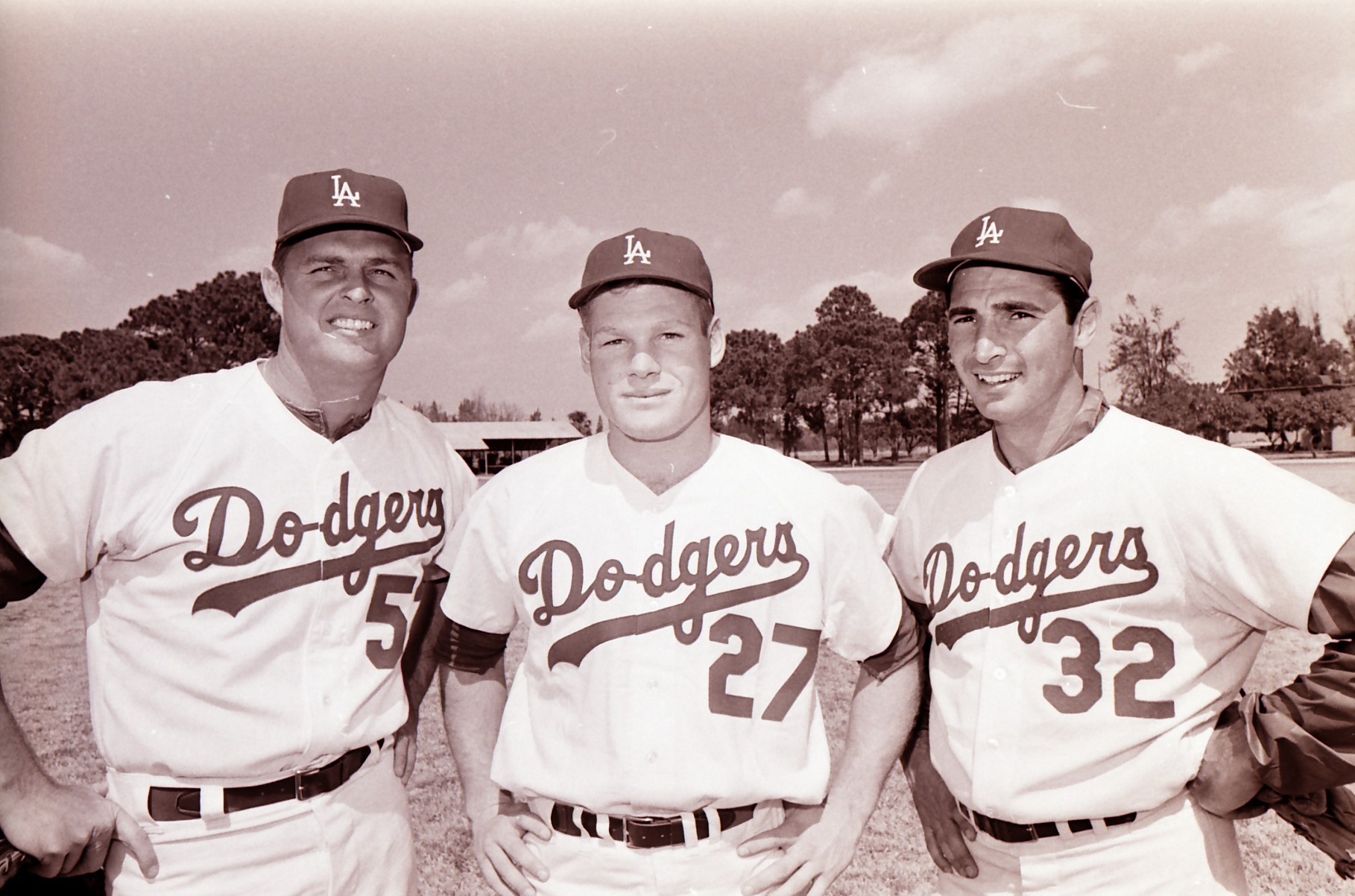 DON DYSDALE AND BOB GIBSON 8x10 DODGERS AND CARDINALS 