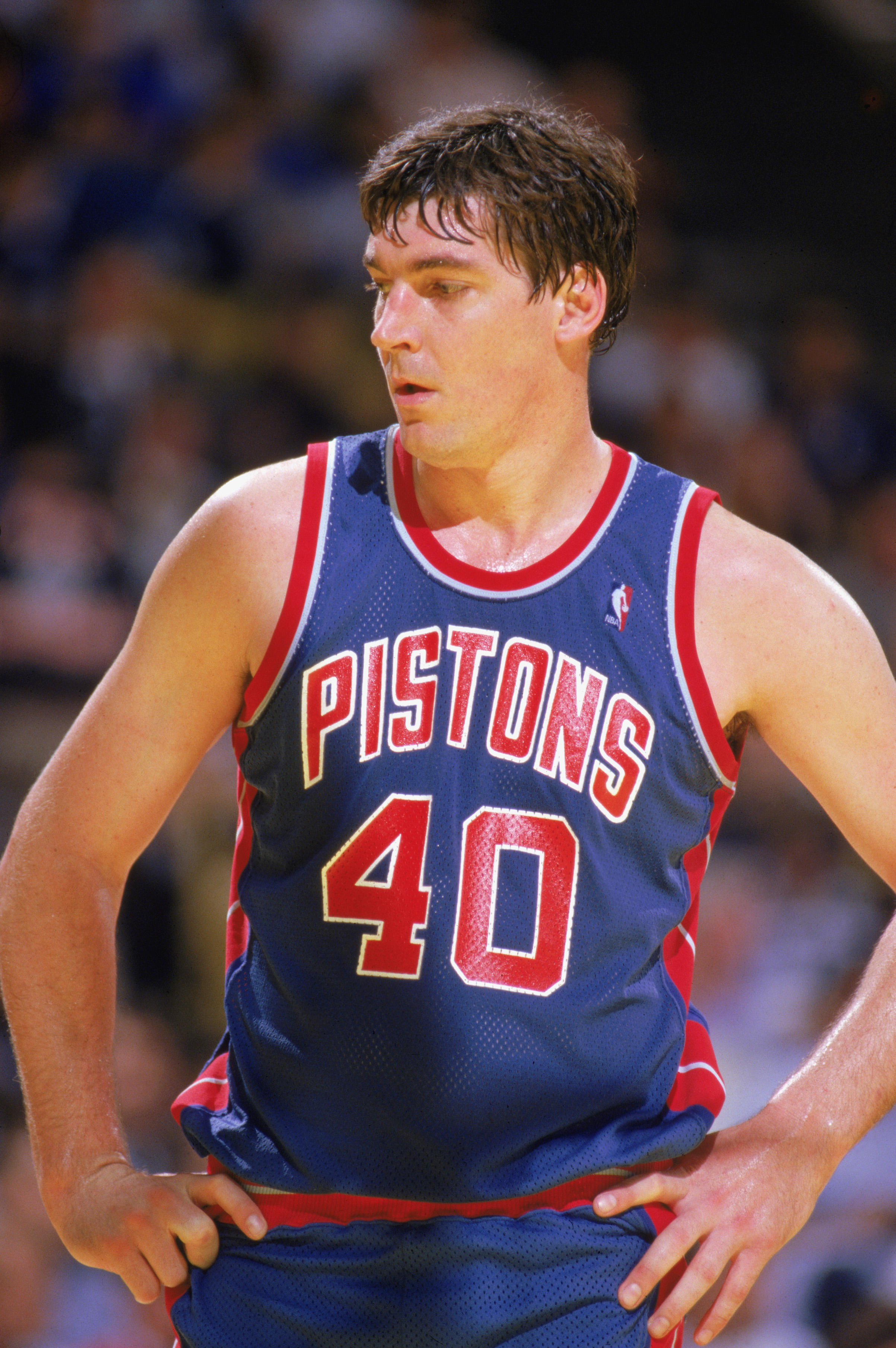 1993-94 Bill Laimbeer Game Worn Detroit Pistons Jersey., Lot #82482