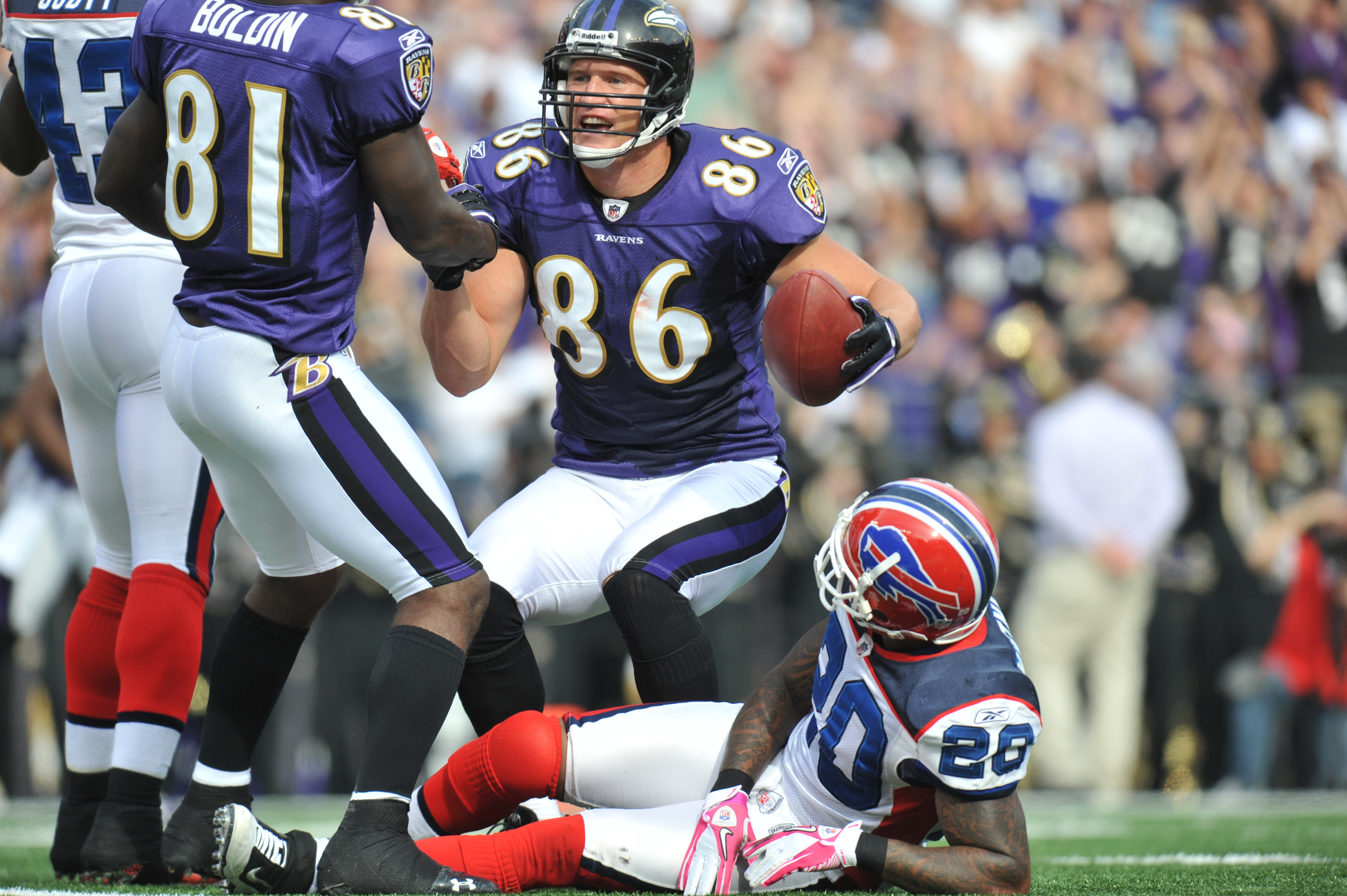 Sold at Auction: Baltimore Ravens #86 Todd Heap Players of the