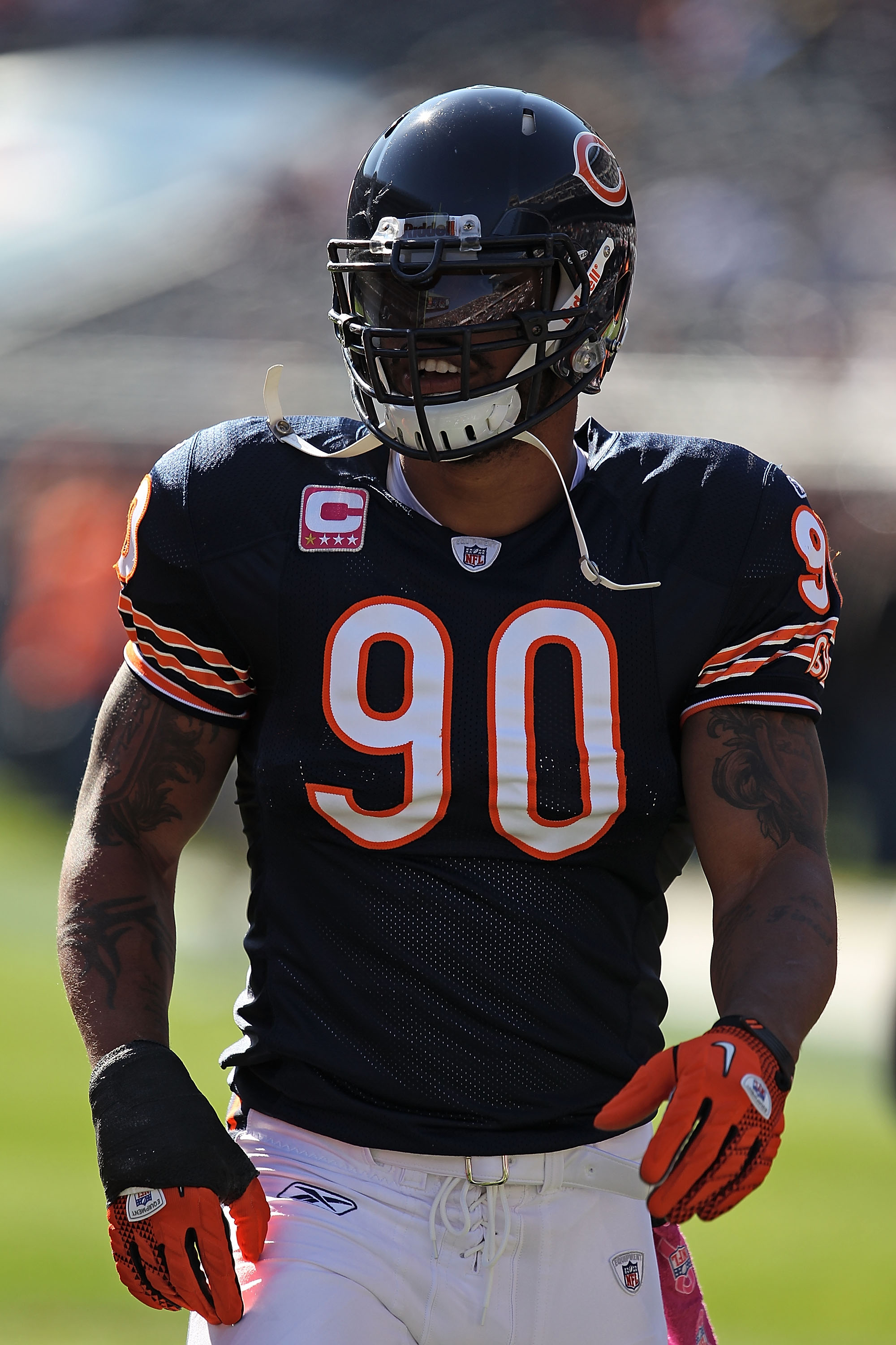 Here's a Chicago Bears Fan Burning his Julius Peppers Jersey