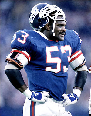 New York Giants Harry Carson Jersey Throwback Blue NO.53