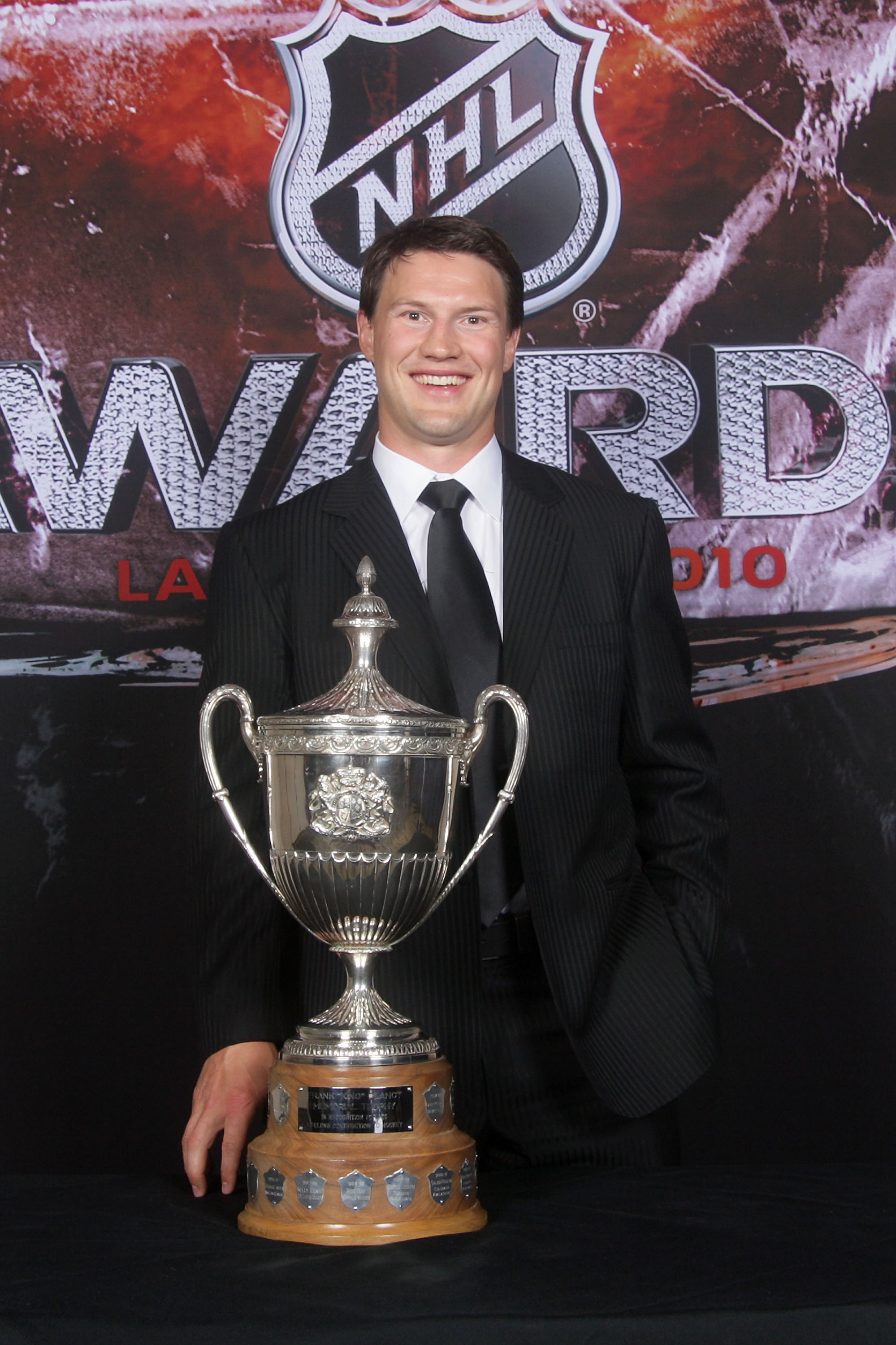 LAS VEGAS - JUNE 23: Shane Doan of the Phoenix Coyotes poses for a portrait with the King Clancy Trophy during the 2010 NHL Awards at the Palms Casino Resort on June 23, 2010 in Las Vegas, Nevada. (Photo by Bruce Bennett/Getty Images)