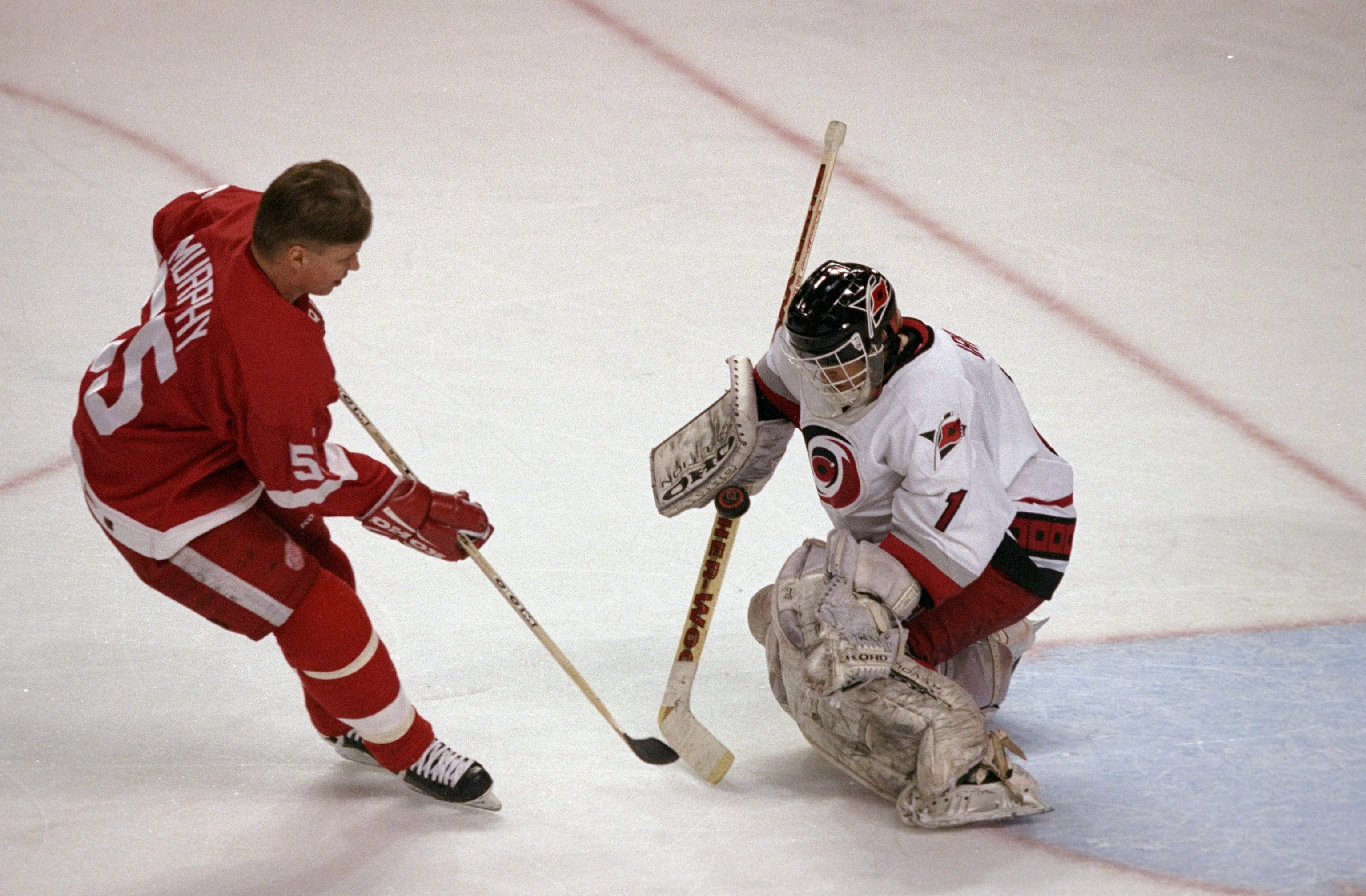 23 Jan 1999:  Larry Murphy #55 show his Super Skills during the 1999 All-Star Weekend at the Ice Palace in Tampa, Florida. Mandatory Credit: Elsa Hasch  /Allsport