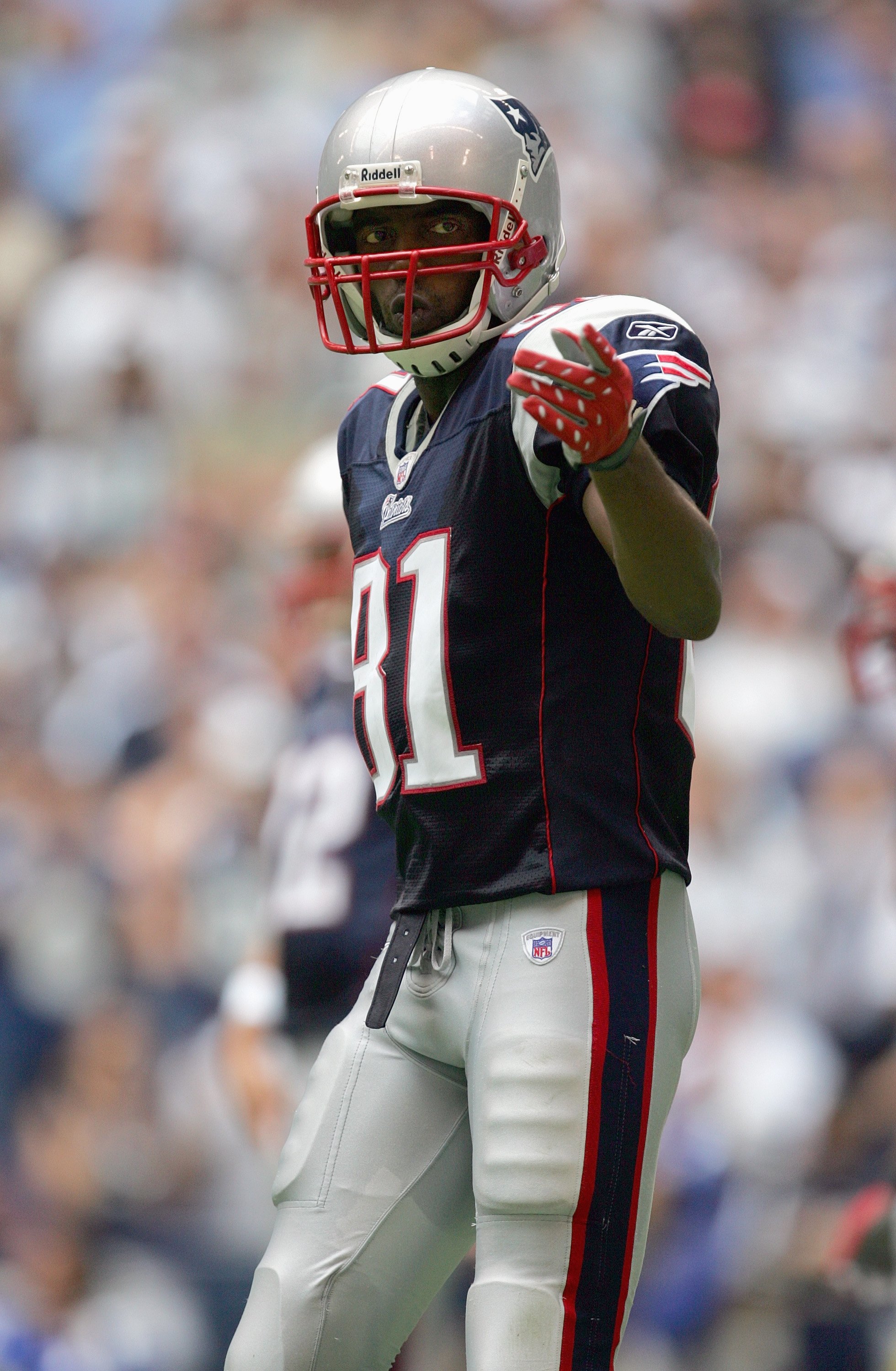 Michael Crabtree(#15) and Randy Moss(#84)