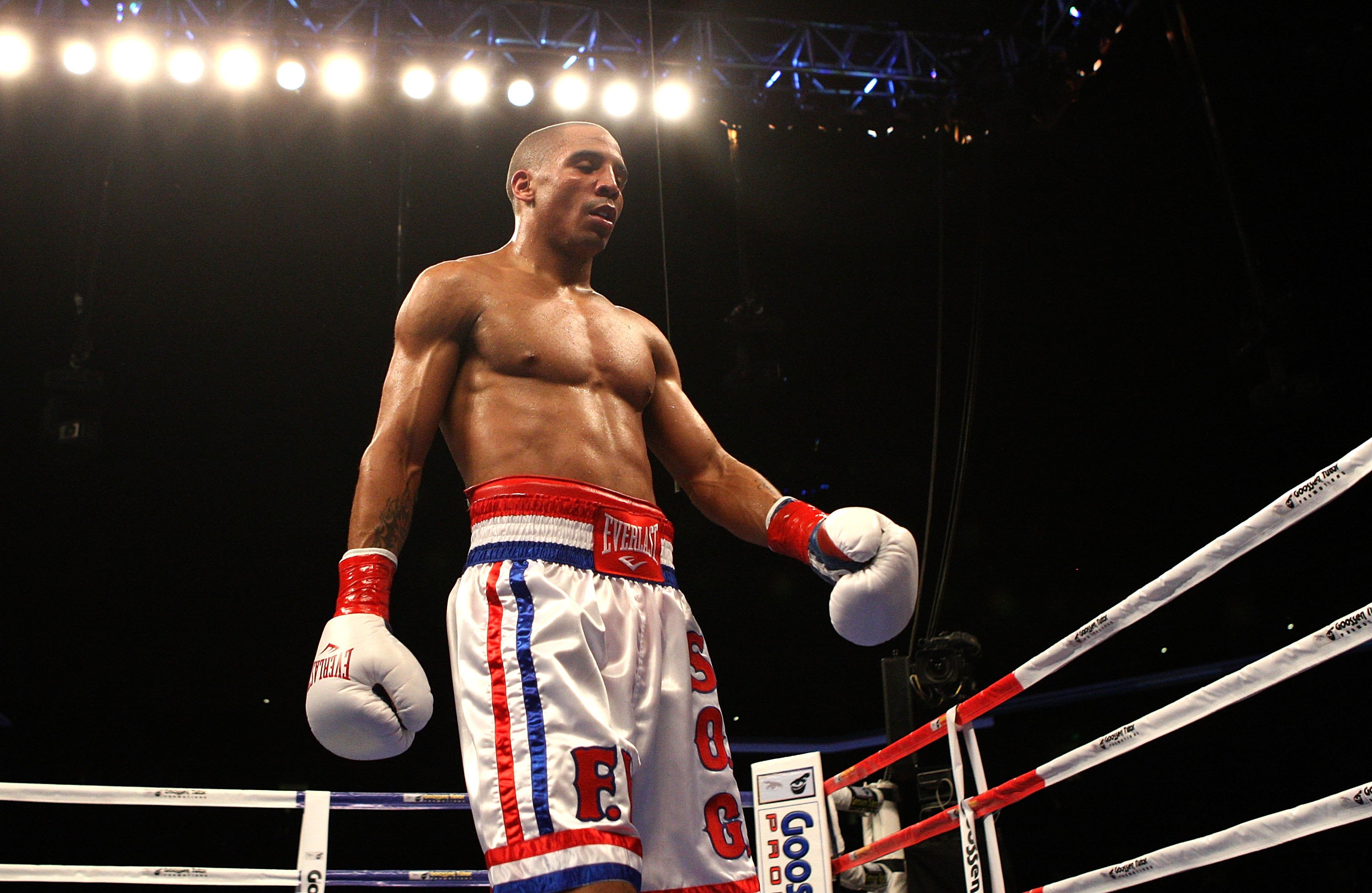 OAKLAND, CA - NOVEMBER 21: Andre Ward looks on against Mikkel Kessler of Denmark during their WBA Super Middleweight Championship Bout at the Oakland-Alameda County Coliseum on November 21, 2009 in Oakland, California. (Photo by Jed Jacobsohn/Getty Imag