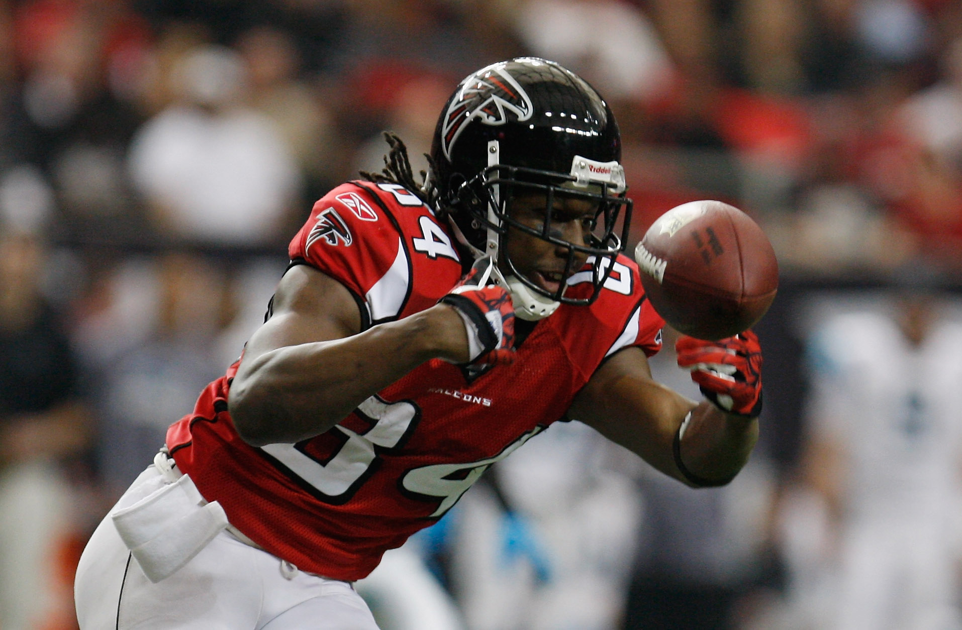 January 3, 2016: #84 WR Roddy White of the Atlanta Falcons in action during  NFL game between New Orleans Saints and Atlanta Falcons in the Georgia Dome  in Atlanta Georgia. The Atlanta