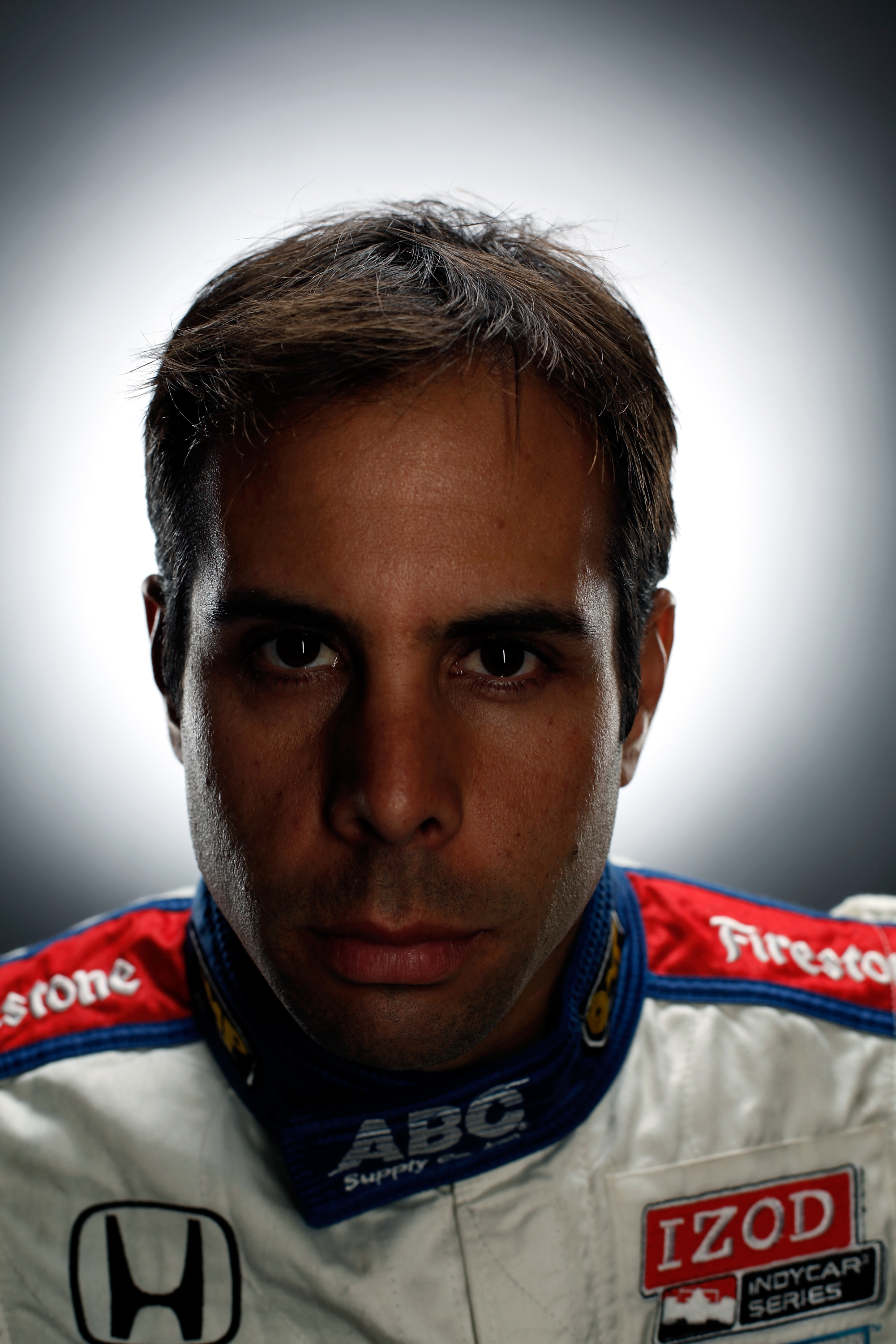 LEEDS, AL - FEBRUARY 23: (EDITORS NOTE: Image has been desaturated.) Vitor Meira driver of the #14 A. J. Foyt Enterprises Honda Dallara poses for a portrait during the IRL Indy Car Series Media Day at Barber Motorsports Park on February 23, 2009 in Leeds