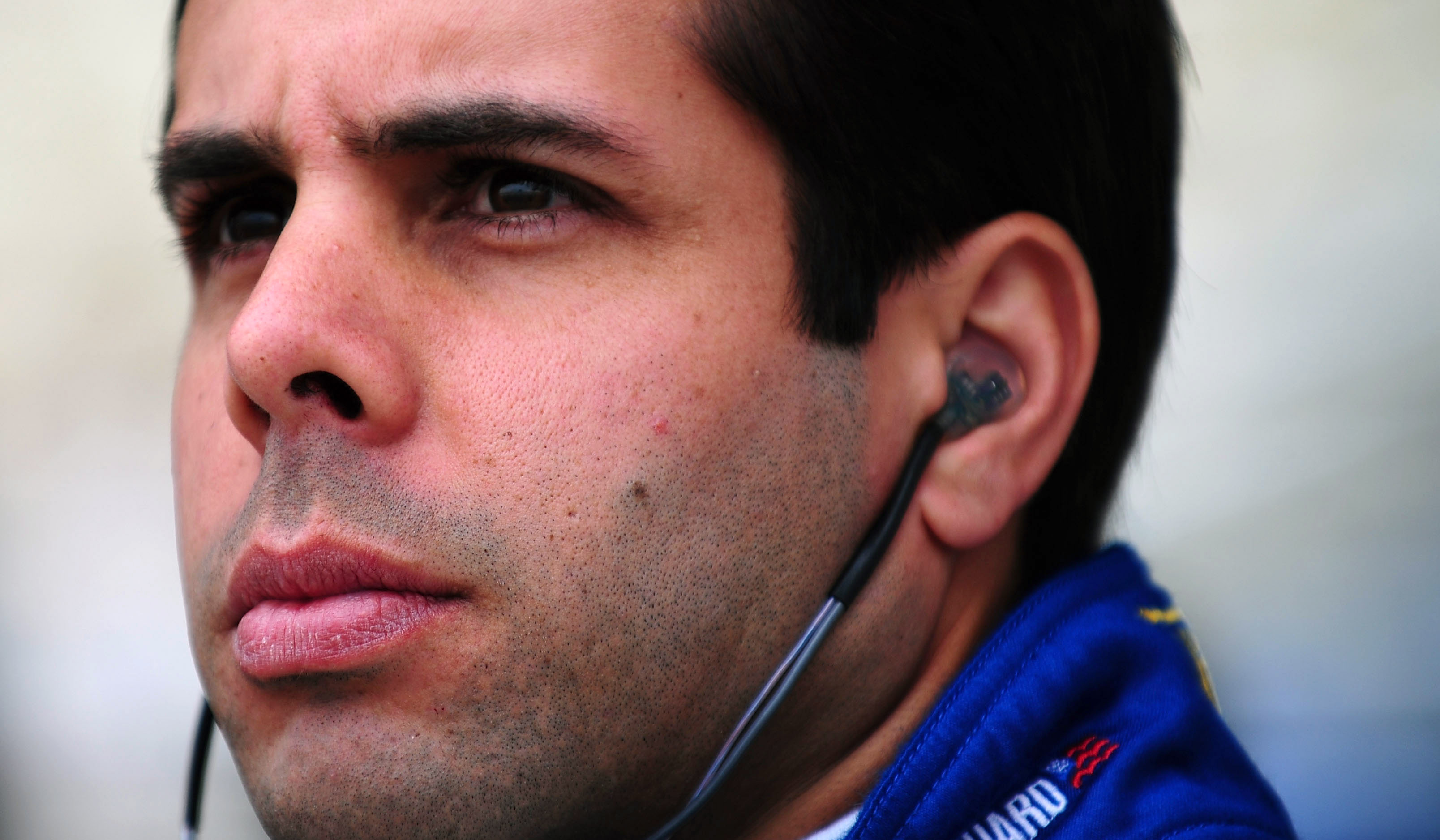 SONOMA, CA - AUGUST 23: Vitor Meira of Brazil driver of the #4 Panther Racing Dallara Honda gets ready for practice for the IndyCar Series PEAK Antifreeze & Motor Oil Indy Grand Prix of Sonoma County at the Infineon Raceway on August 23, 2008 in Sonoma,