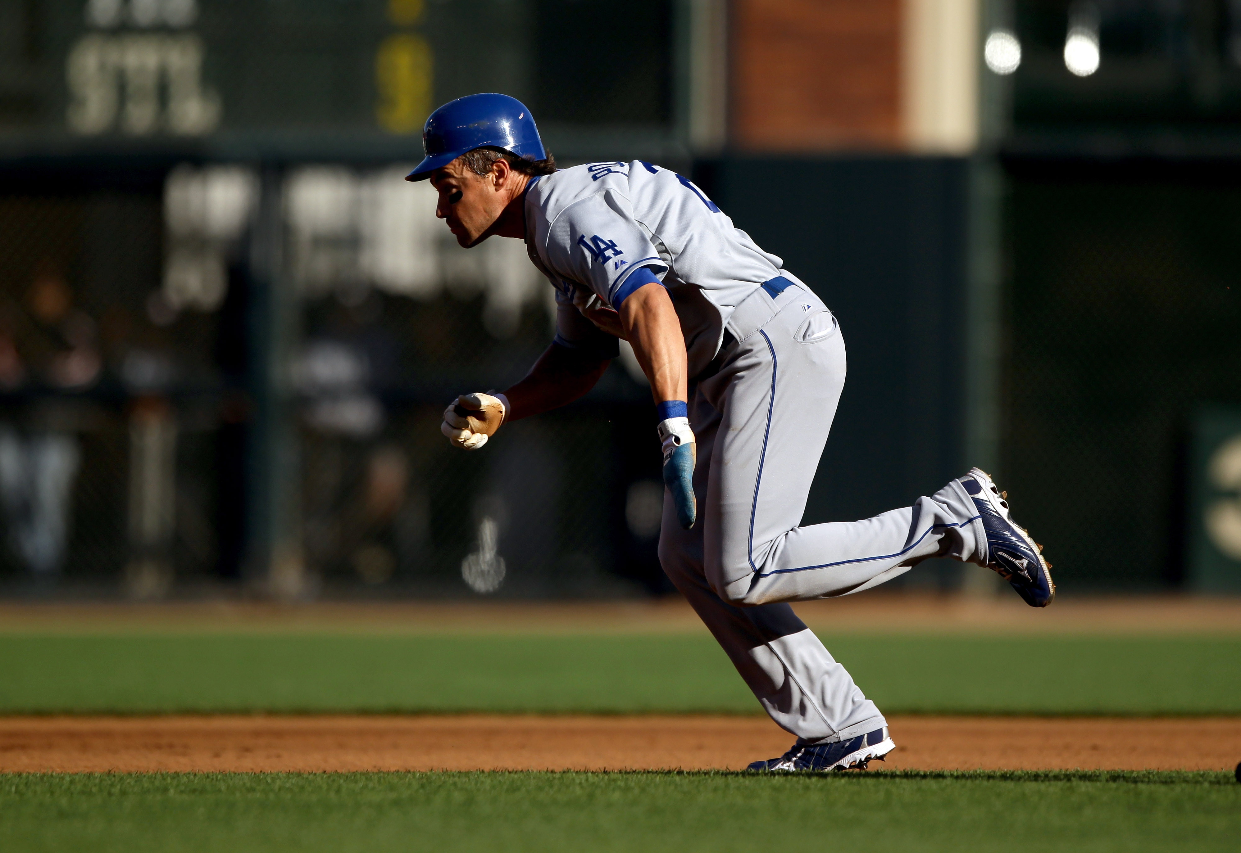 San Francisco, CA: Los Angeles Dodgers Scott Podsednik (21