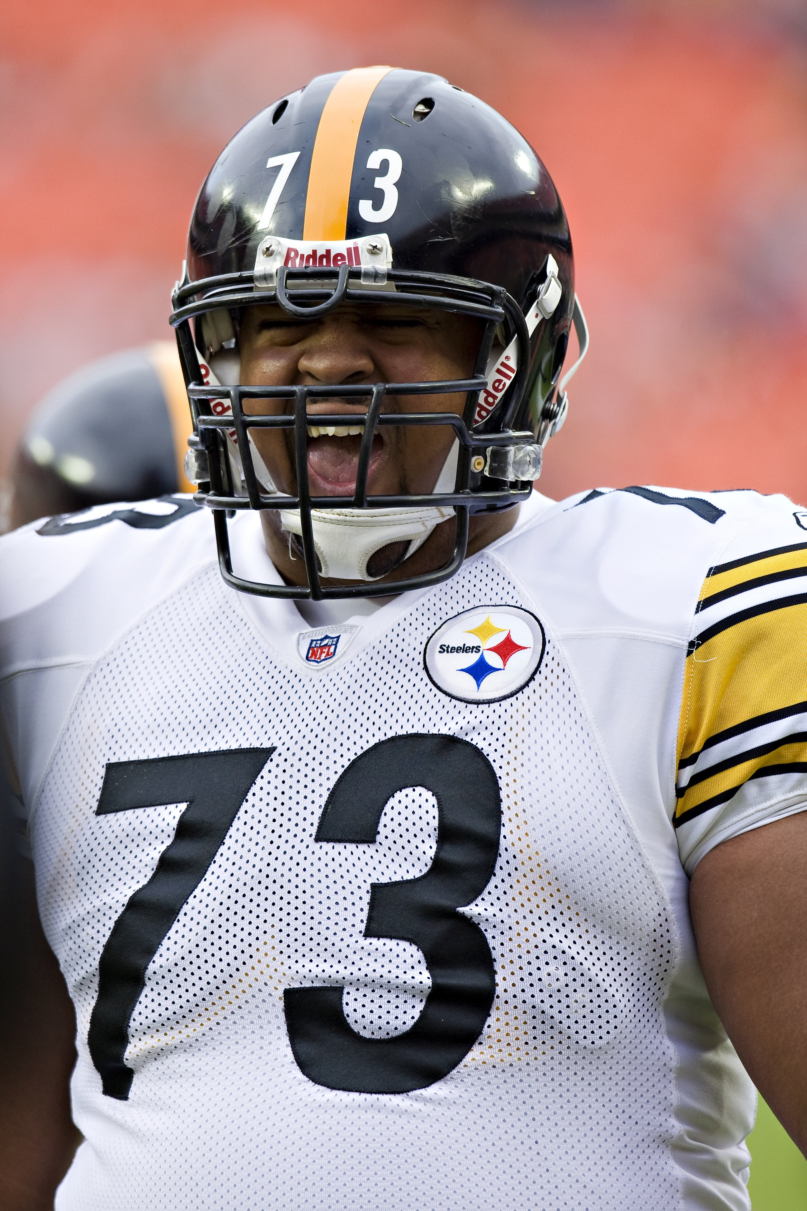 Pittsburgh Steelers center Doug Legursky sits on the bench during