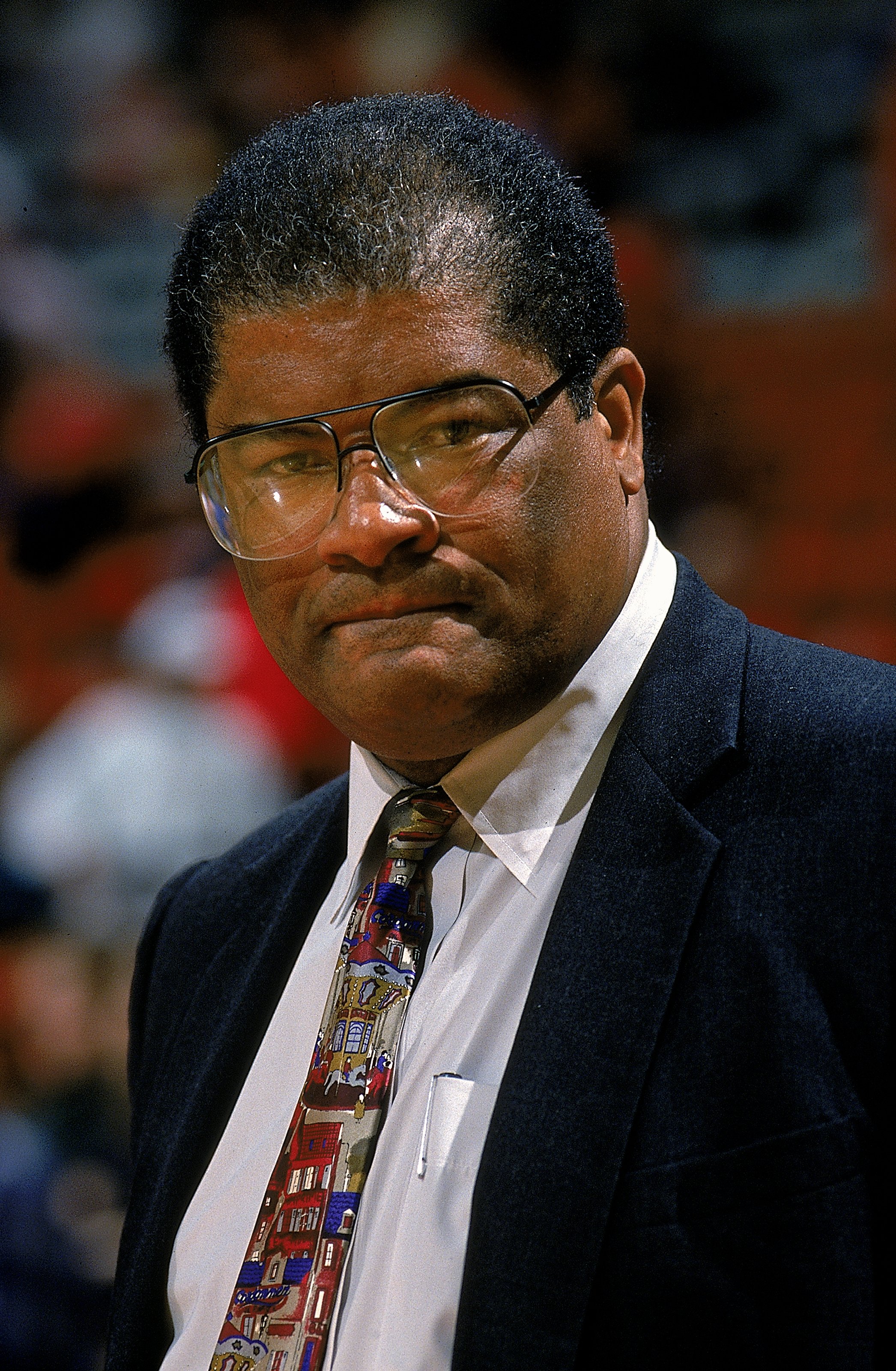 7 Feb 1995: Wes Unseld former NBA Great looks on during a game against Maryland Terrapins and UNC Tar Heels.   Mandatory Credit: Doug Pensinger  /Allsport