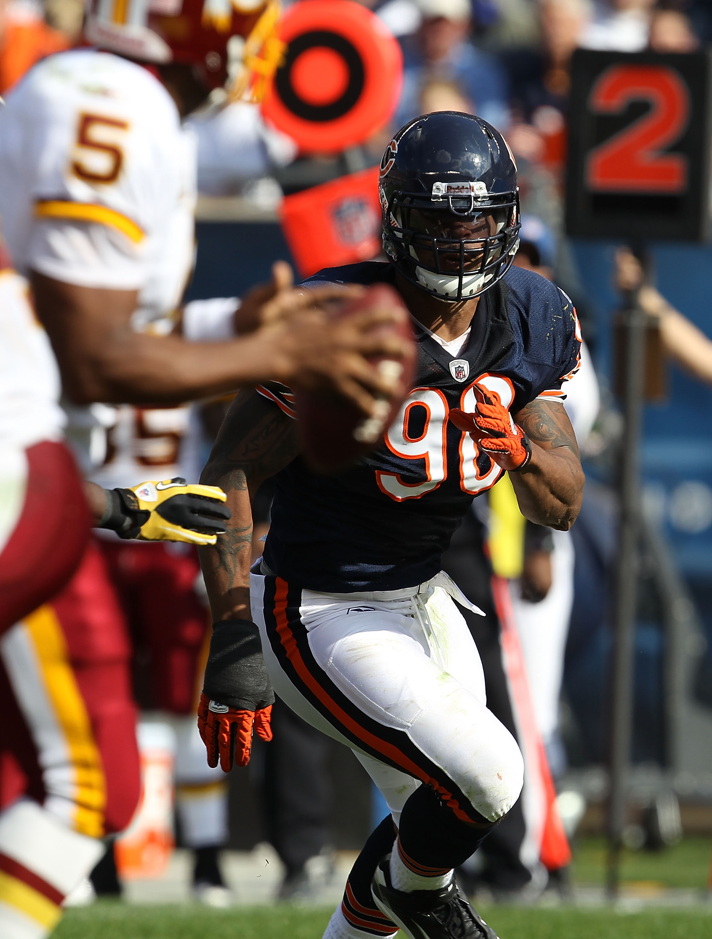 October 10, 2010; Chicago Bears defensive end Julius Peppers (90