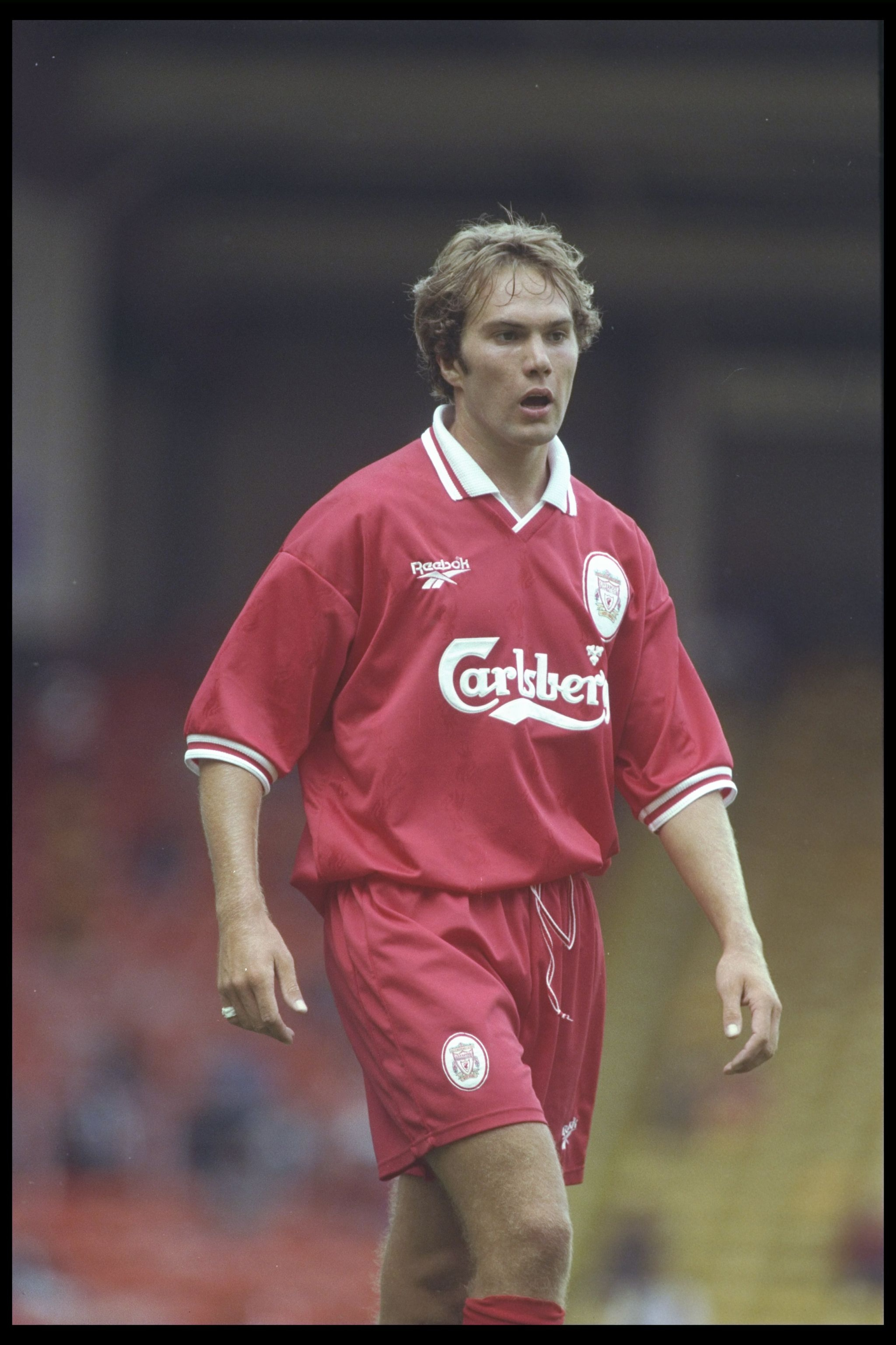 27 Jul 1996: Jason McAteer of Liverpool in action during the pre-season friendly between Liverpool and FC Porto at Anfield in Liverpool. Mandatory Credit: Allsport UK 27 Jul 1996: Jason McAteer of Liverpool in action during the pre-season friendly between Liverpool and FC Porto at Anfield in Liverpool. Mandatory Credit: Allsport UK