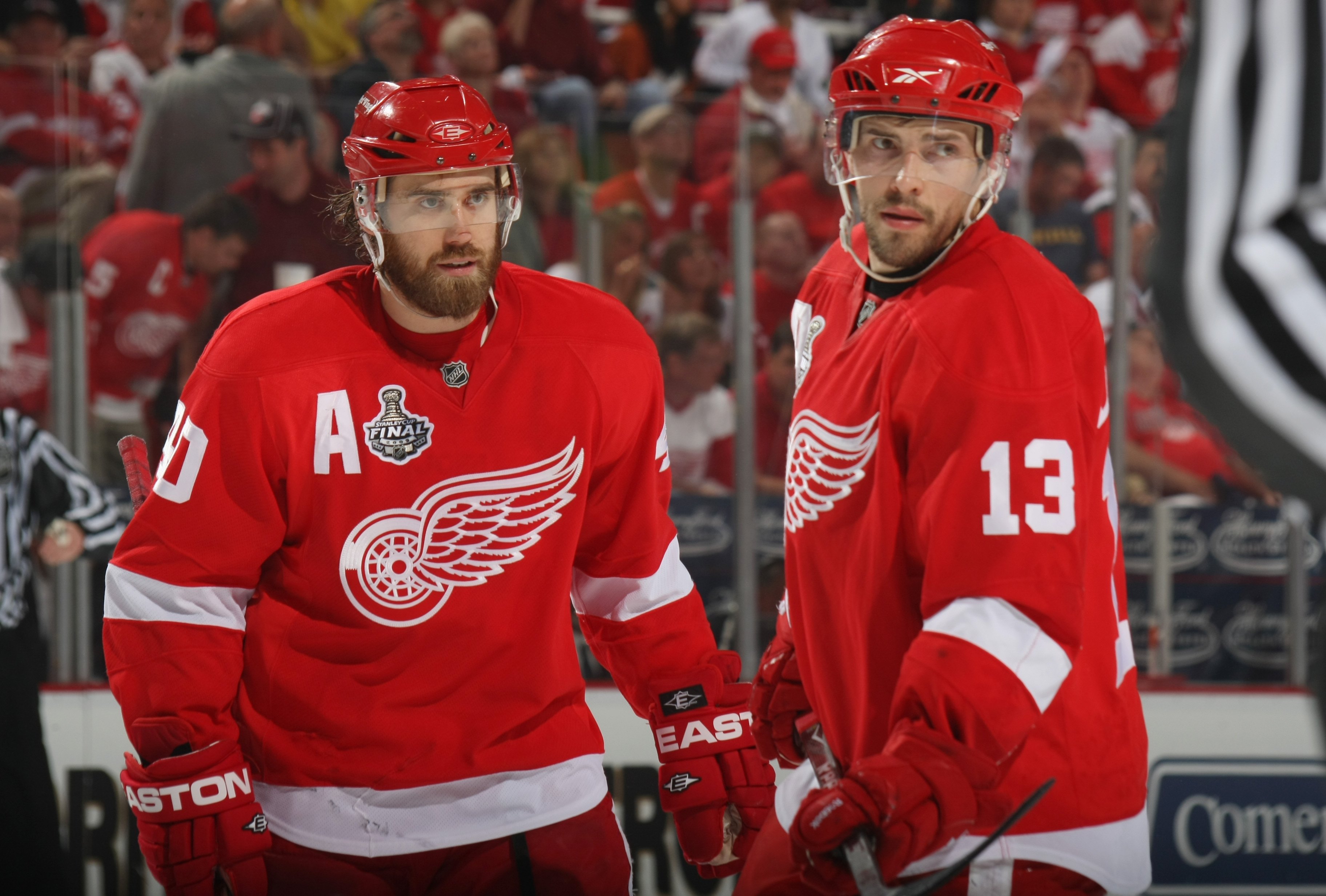 The Euro-twins, Henrik Zetterberg and Pavel Datsyuk  Detroit red wings,  Red wings hockey, Detroit red wings hockey