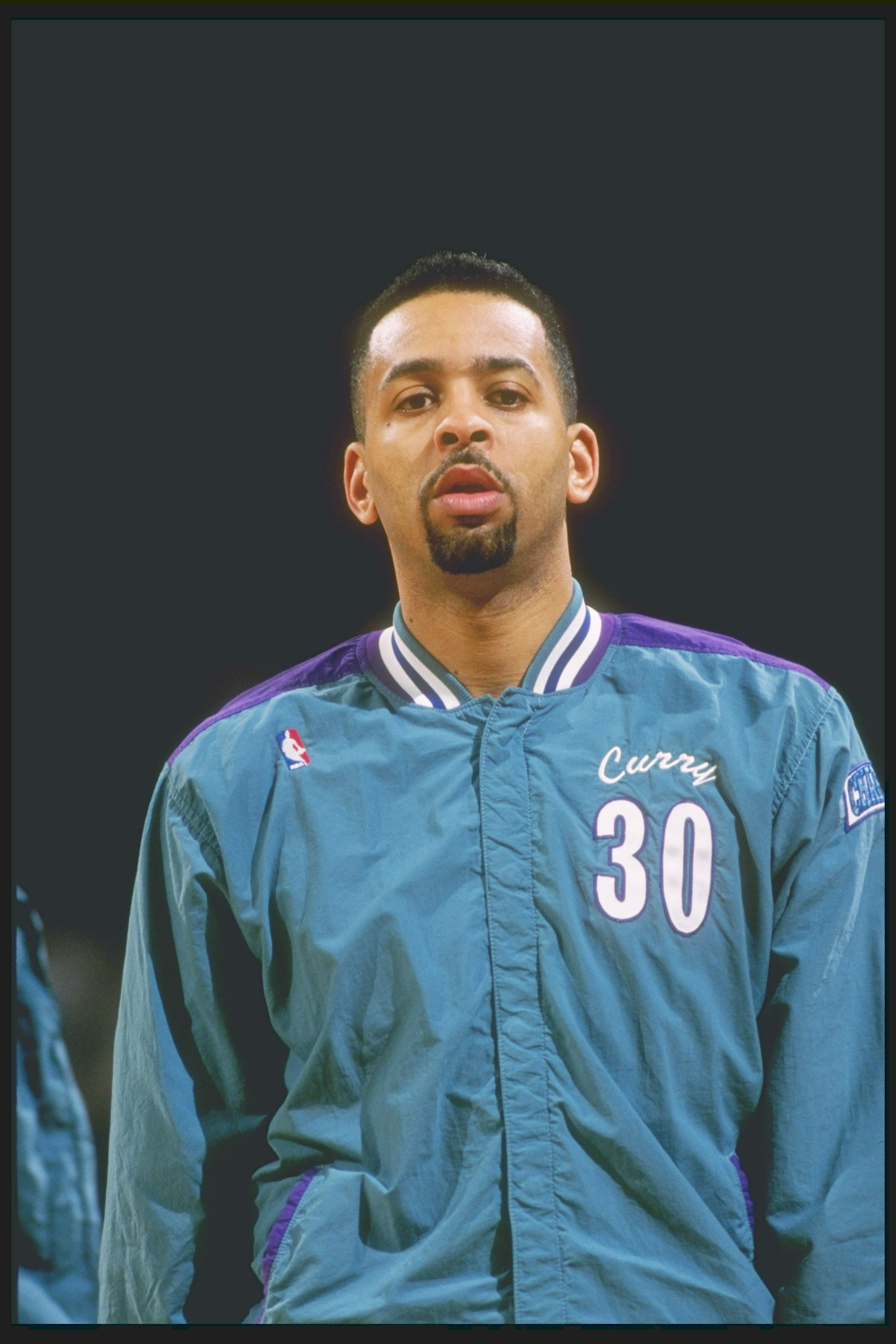 2 Mar 1995: Guard Dell Curry of the Charlotte Hornets stands on the court before a game against the Portland Trailblazers at the Rose Garden in Portland, Oregon. The Hornets won the game 109-99. 2 Mar 1995: Guard Dell Curry of the Charlotte Hornets stands on the court before a game against the Portland Trailblazers at the Rose Garden in Portland, Oregon. The Hornets won the game 109-99.