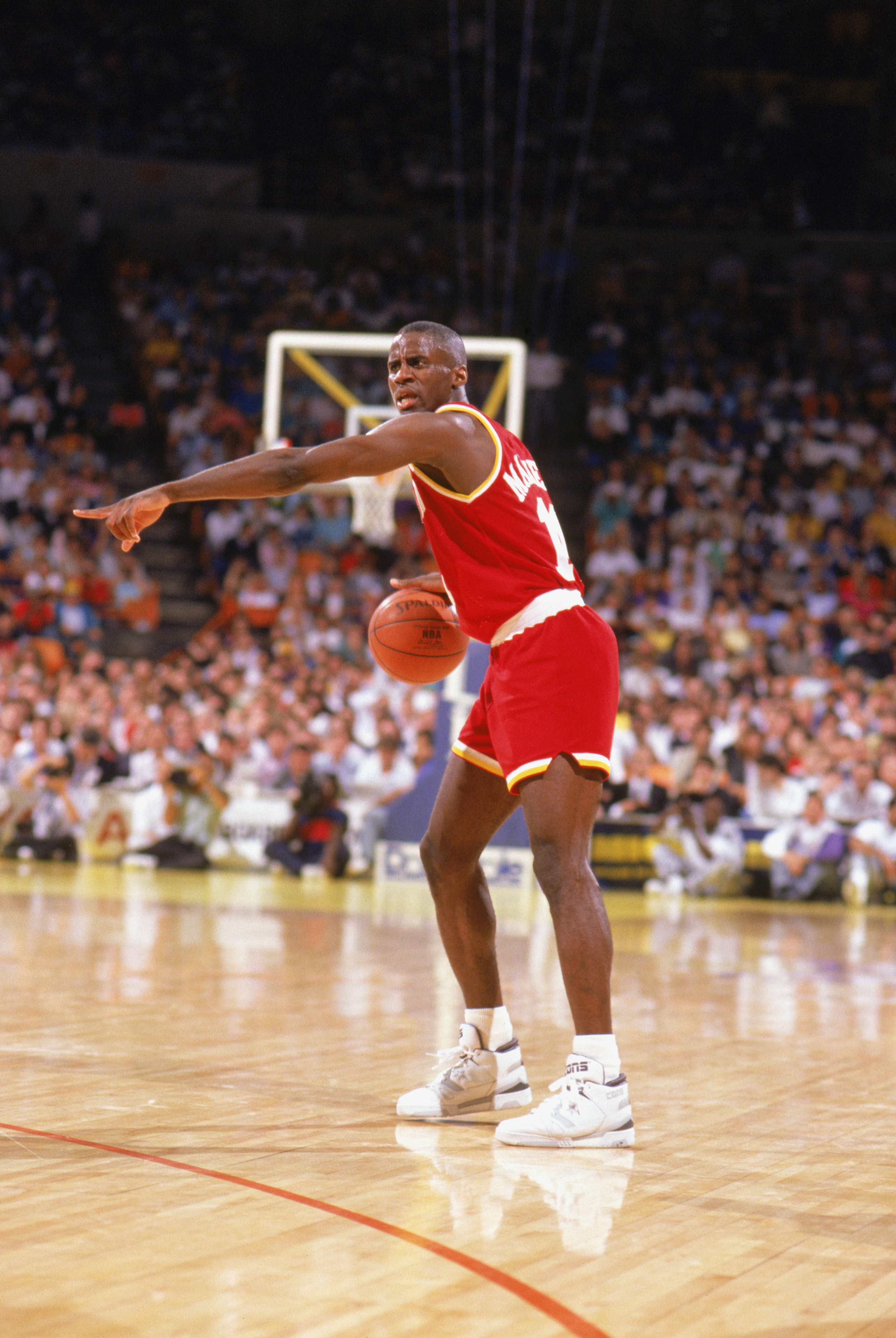1989: Vernon Maxwell #11 of the Houston Rockets directs on court during a game in the1989-90 season. NOTE TO USER: User expressly acknowledges and agrees that, by downloading and/or using this Photograph, User is consenting to the terms and conditions o 1989: Vernon Maxwell #11 of the Houston Rockets directs on court during a game in the1989-90 season. NOTE TO USER: User expressly acknowledges and agrees that, by downloading and/or using this Photograph, User is consenting to the terms and conditions o