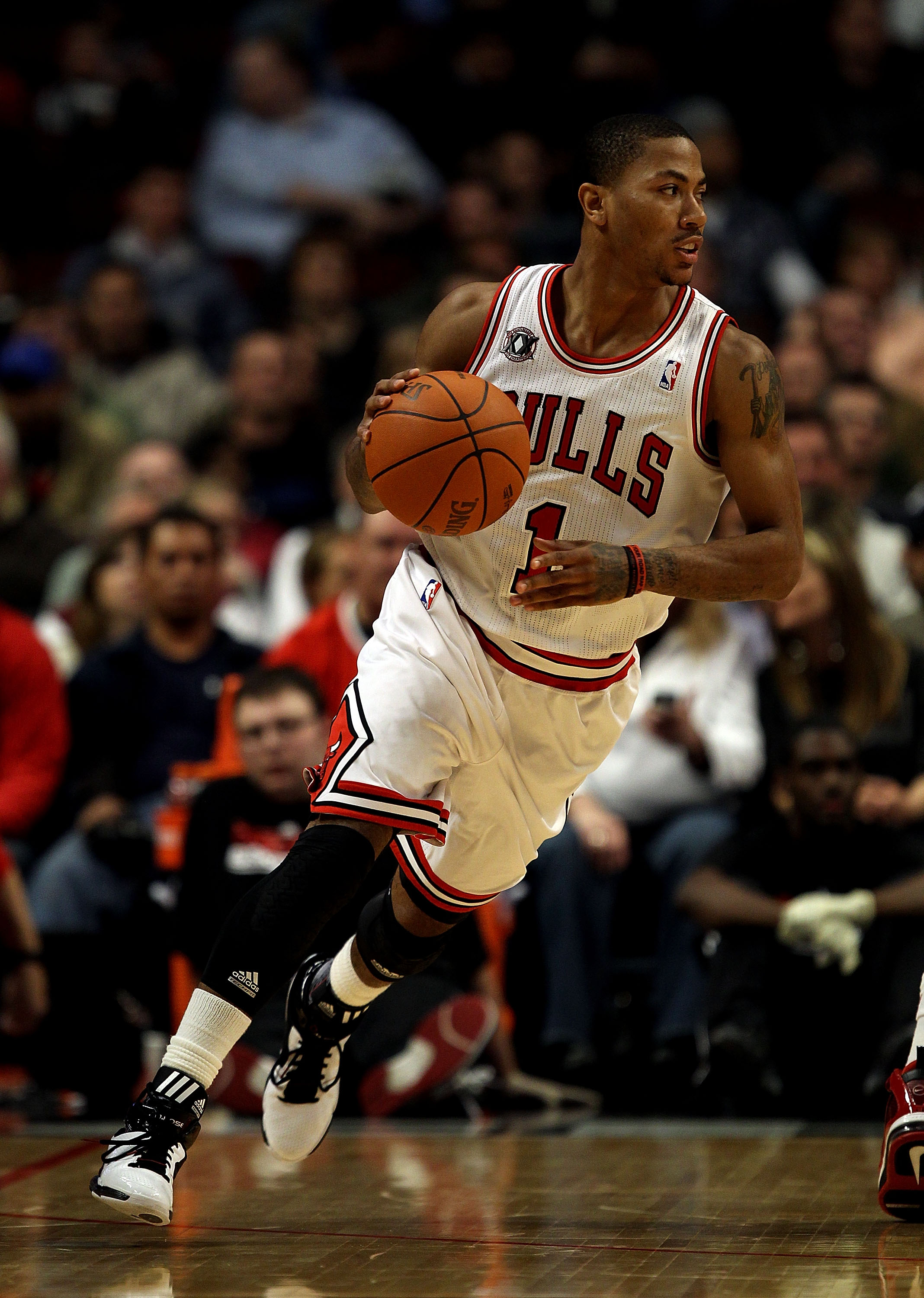 "D" Rose's uses his crossover to render his oppontents "D" fenseless.