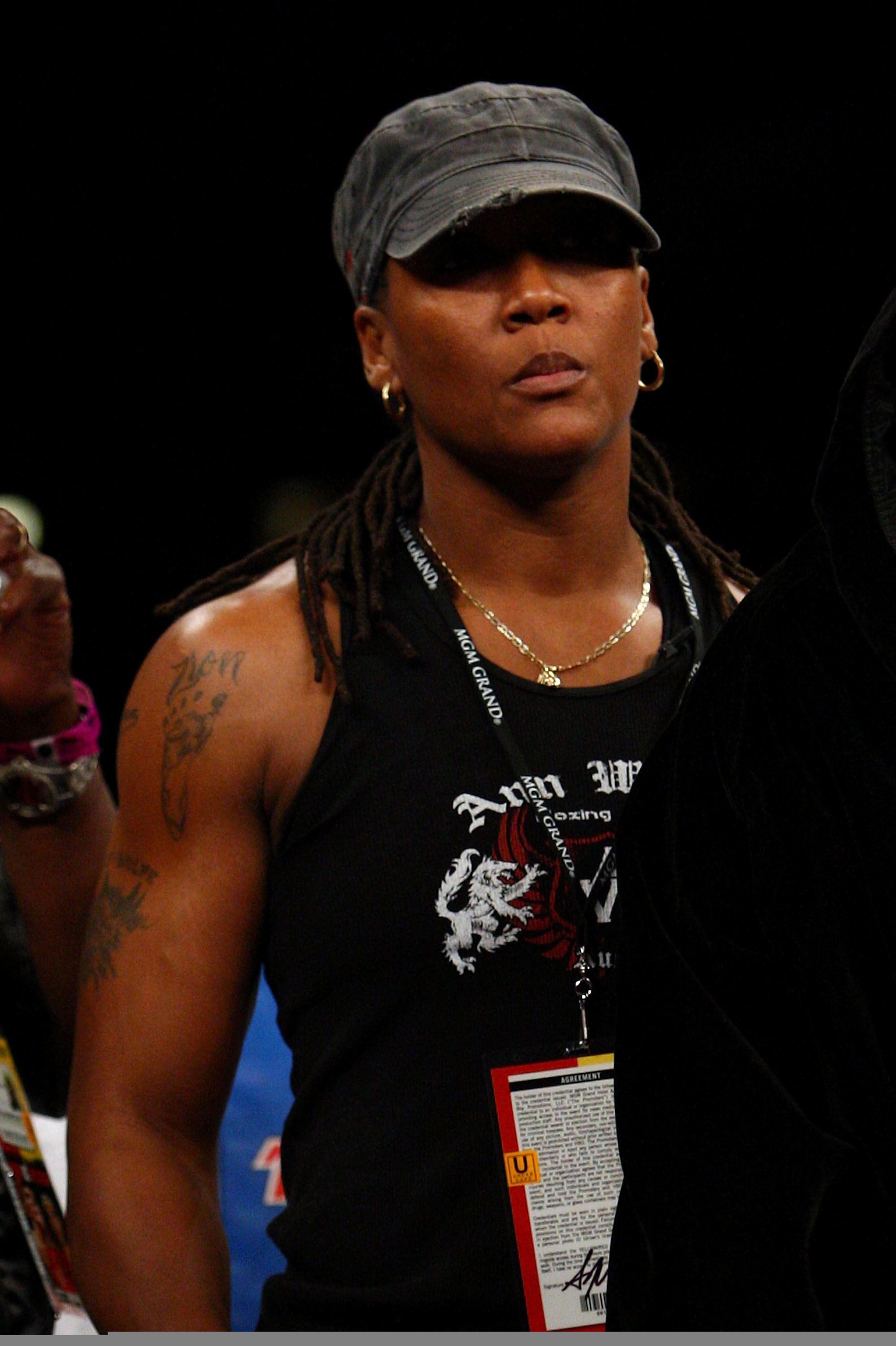 LAS VEGAS - NOVEMBER 22:  Trainer Ann Wolfe stands in the ring after her fighter James Kirkland kocked out Brian Vera during their middleweight fight at the MGM Grand Garden Arena November 22, 2008 in Las Vegas, Nevada.  (Photo by John Gichigi/Getty Image