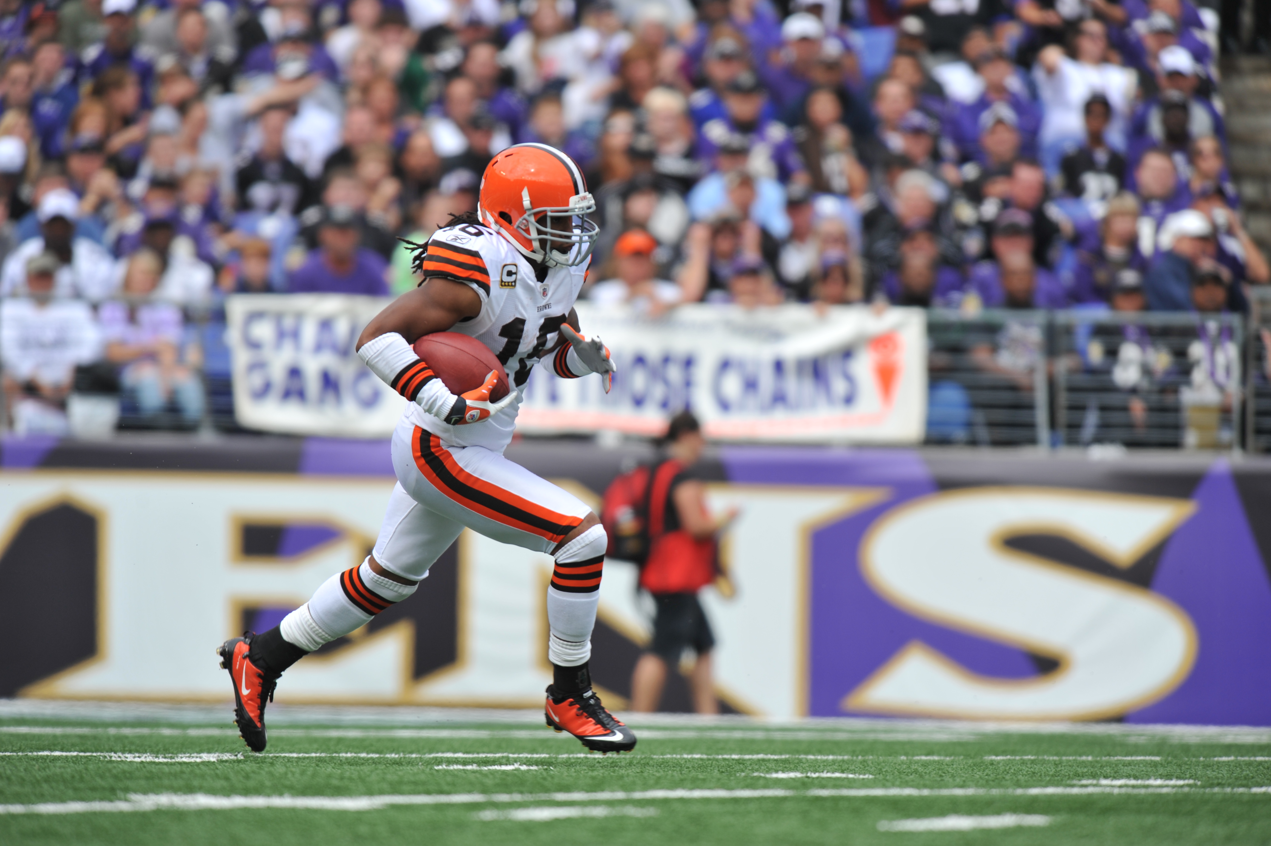 Josh Cribbs Cleveland Browns Historic Logo Nike Game Jersey - White