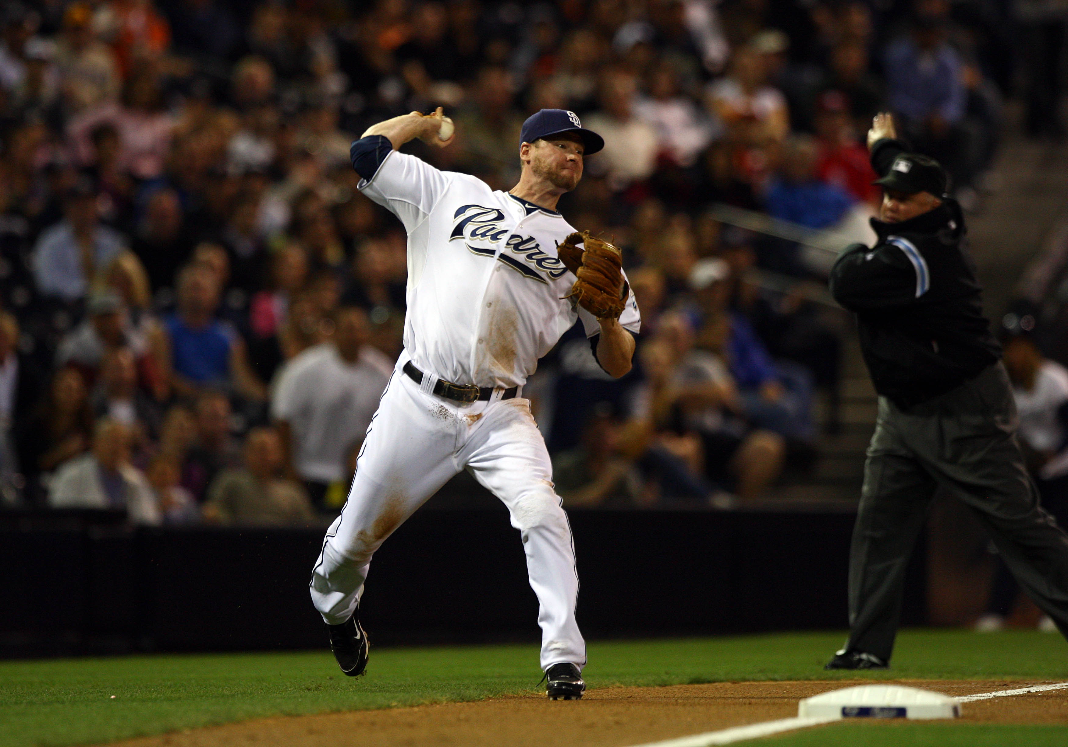 May 11, 2010; San Francisco, CA, USA; San Diego Padres manager Bud Black  (20) during the fifth inning against the San Francisco Giants at AT&T Park. San  Diego defeated San Francisco 3-2 Stock Photo - Alamy