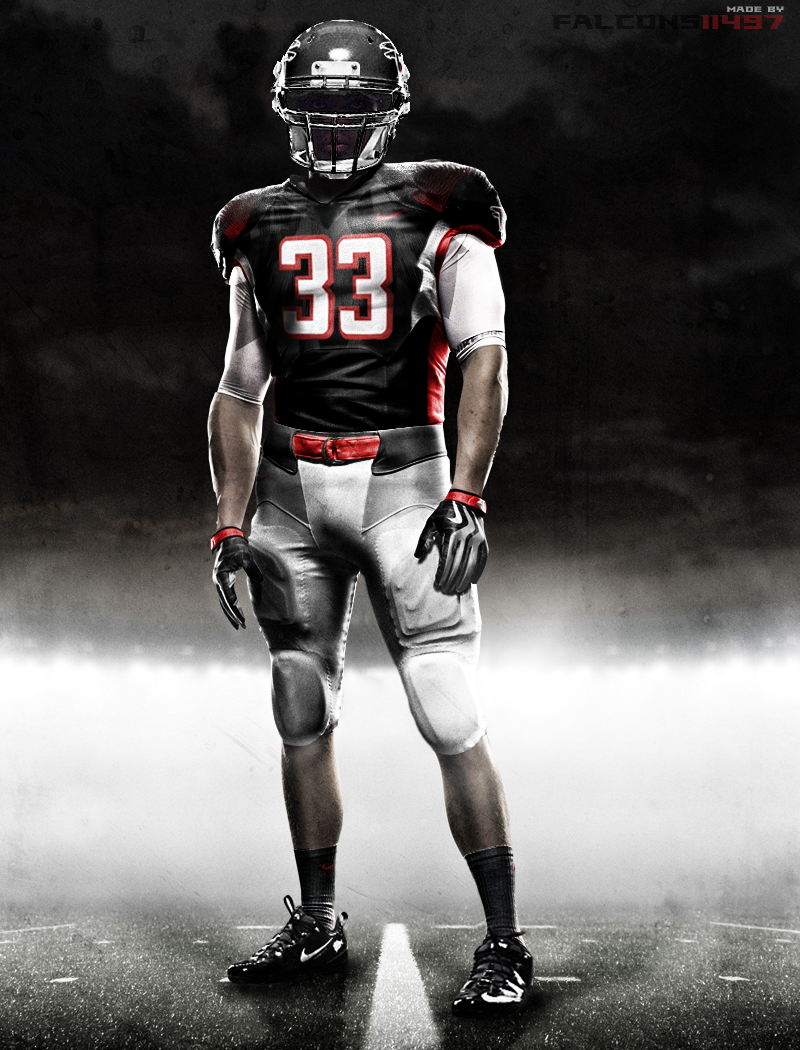 nfl red and white uniforms