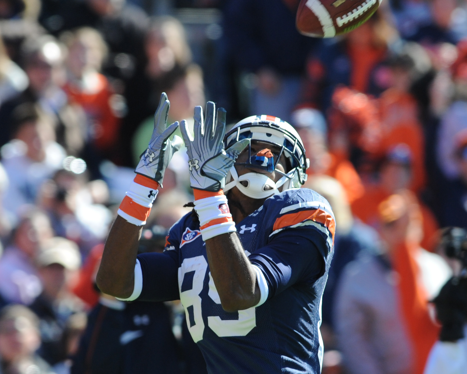 Cam Newton, Charles Barkley at Auburn-Georgia game in Jordan-Hare Stadium  supporting Tigers