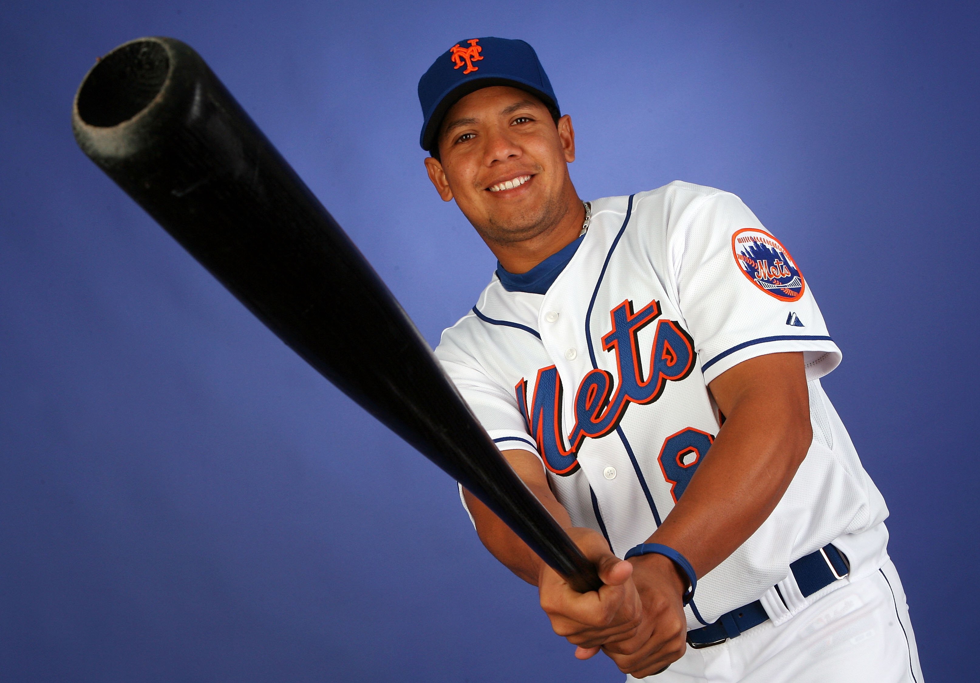 PORT ST. LUCIE, FL - FEBRUARY 27:  Infielder Luis Hernandez #80 of the New York Mets poses during photo day at Tradition Field on February 27, 2010 in Port St. Lucie, Florida.  (Photo by Doug Benc/Getty Images)