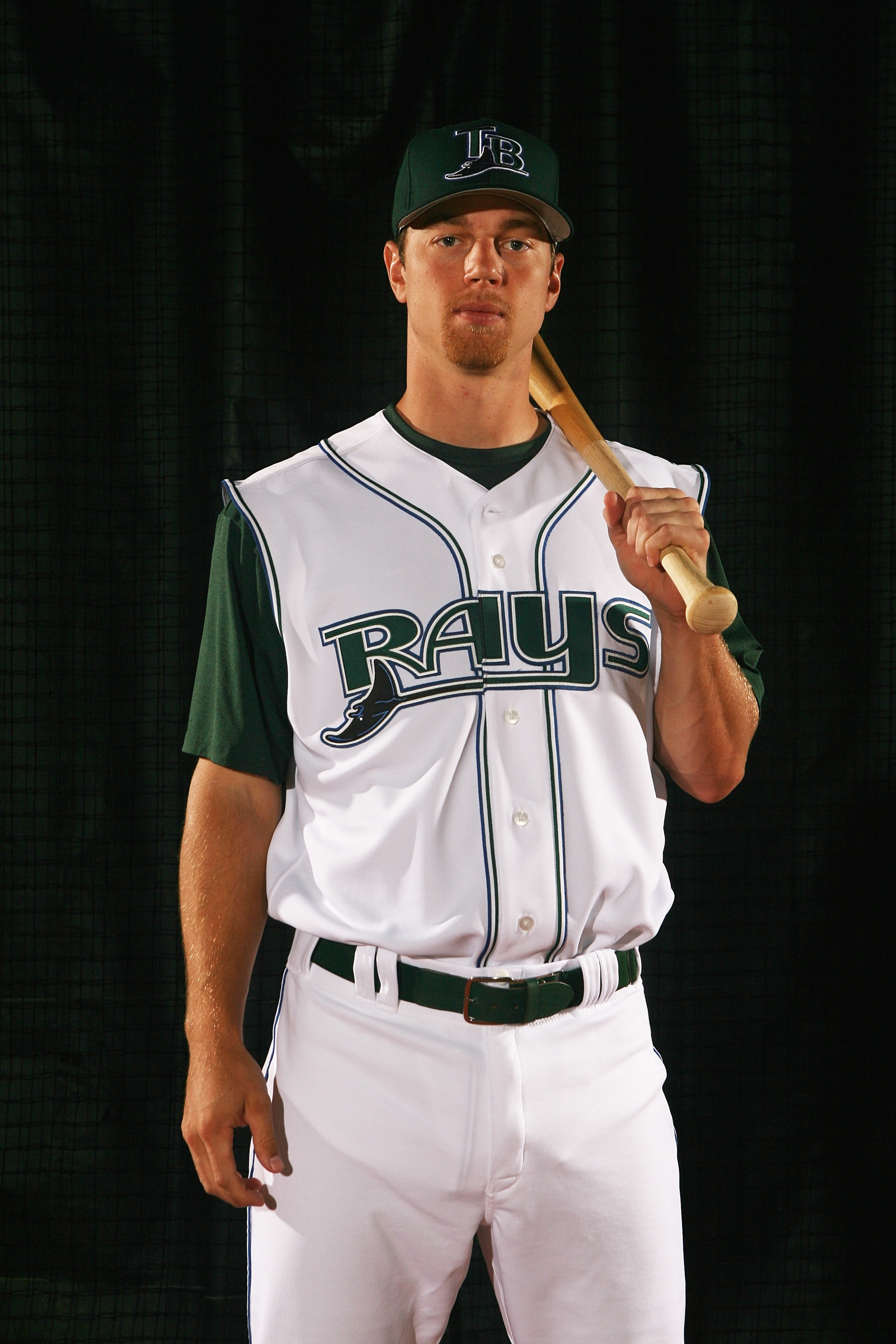 ST. PETERSBURG, FL - FEBRUARY 27: Ben Zobrist #18 poses during Tampa Bay Devil Rays Photo Day on February 27, 2006 at the Raymond A. Naimoli Baseball Complex in St. Petersburg, Florida.  (Photo by Nick Laham/Getty Images)