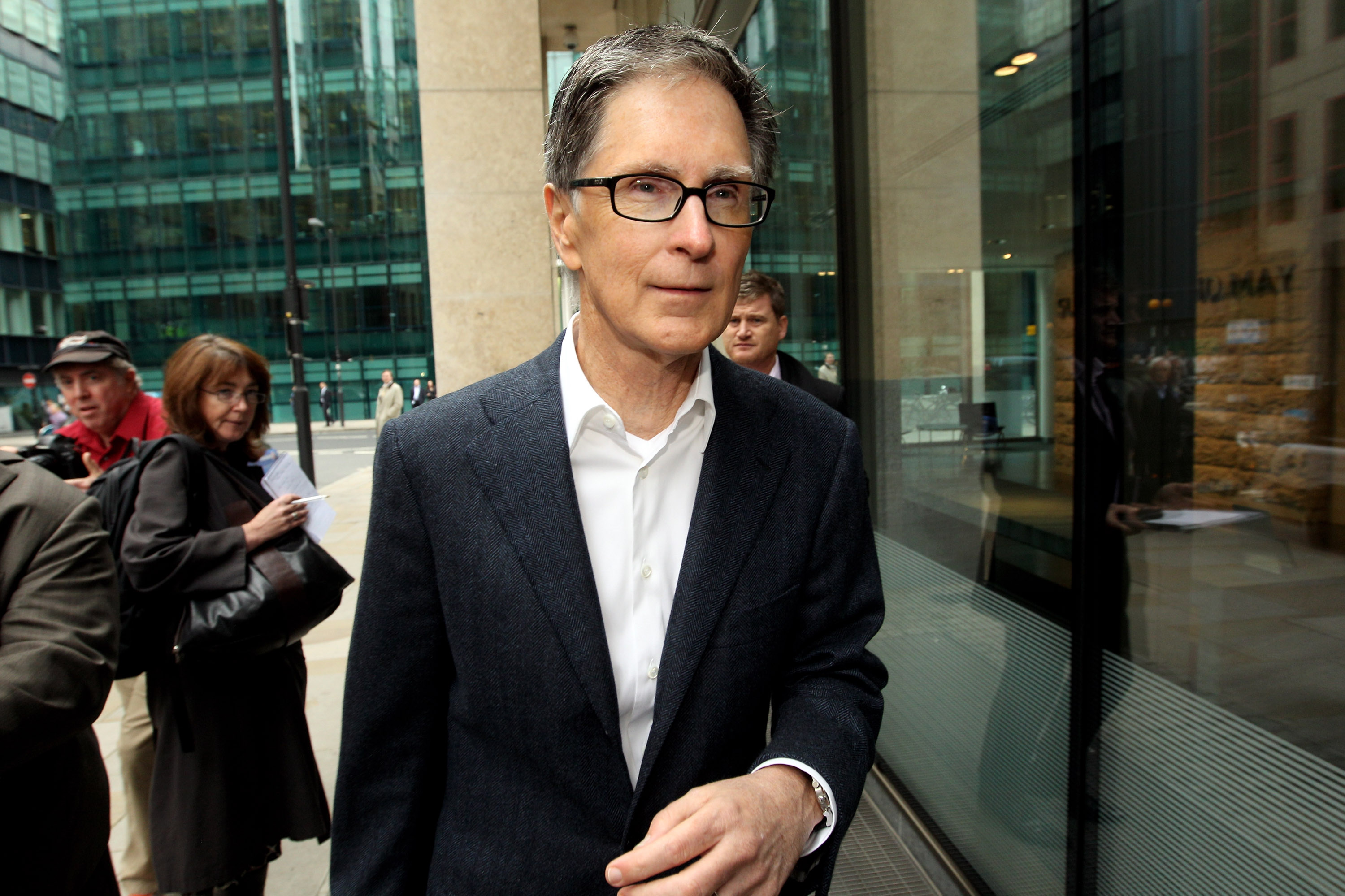 LONDON, ENGLAND - OCTOBER 15:  John W. Henry , the owner of New England Sports Ventures, arrives at the offices of the law firm Slaughter and May on October 15, 2010 in London, England. The future ownership of the famous football club has been subject to