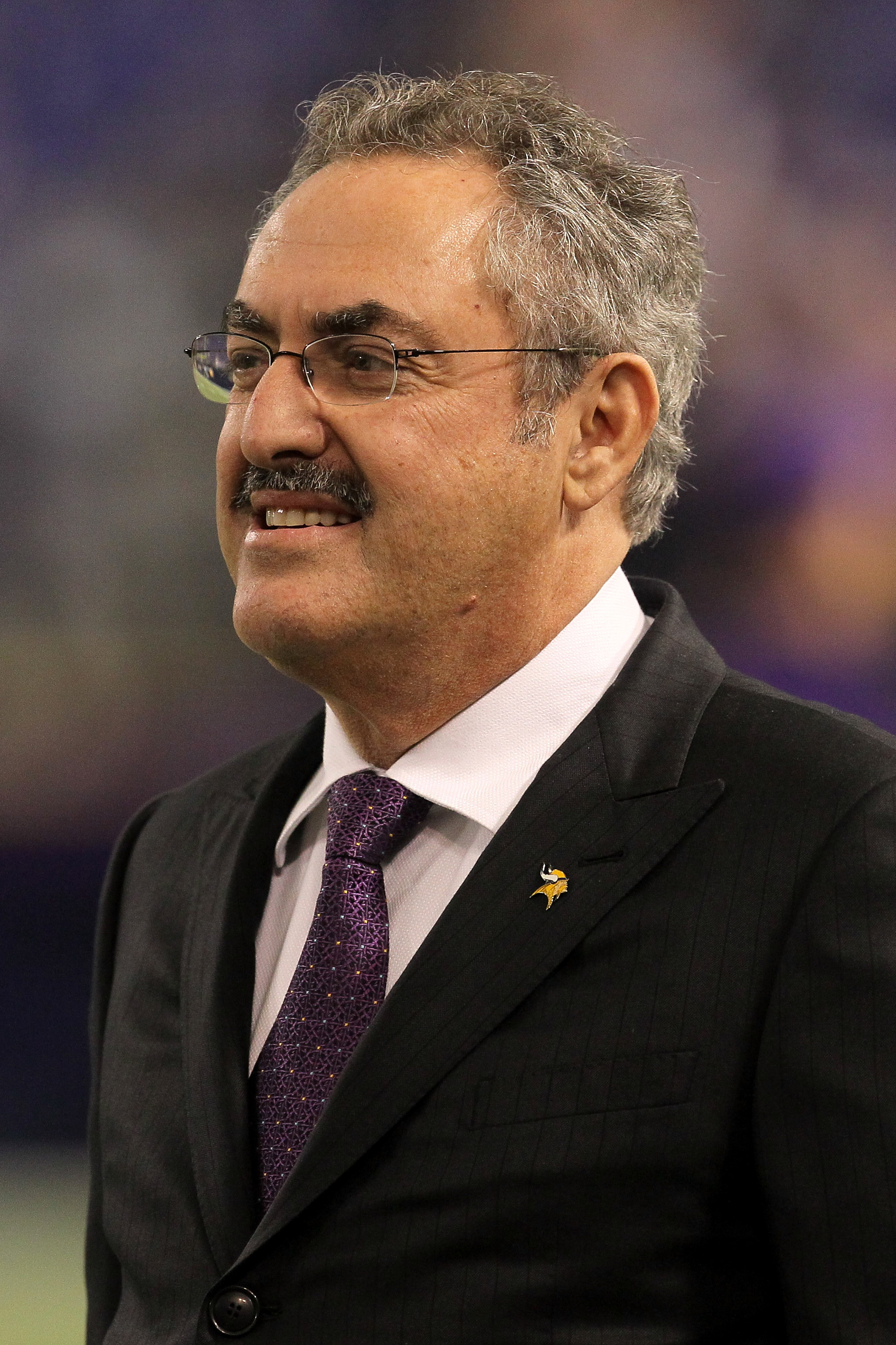 MINNEAPOLIS - NOVEMBER 7: Owner Zygi Wilf of the Minnesota Vikings looks on during warmups for the game with the Arizona Cardinals at Hubert H. Humphrey Metrodome on November 7, 2010 in Minneapolis, Minnesota. (Photo by Stephen Dunn/Getty Images)