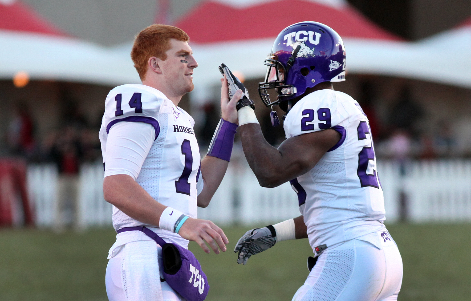 Andy Dalton at TCU  Tcu football, Tcu, Tcu horned frogs football