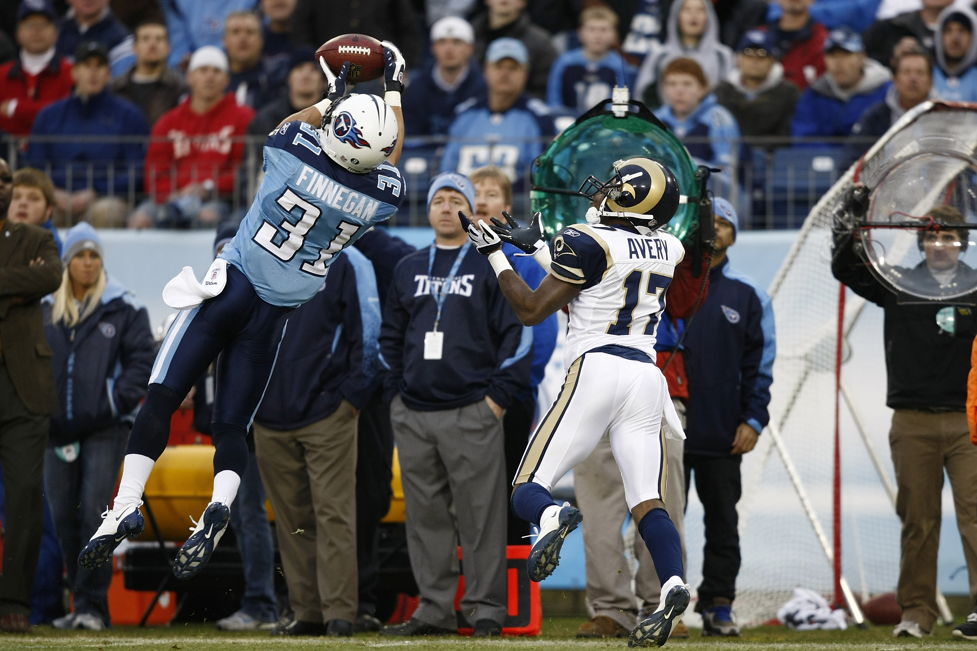 Tennessee Titans cornerback Cortland Finnegan is shown during a