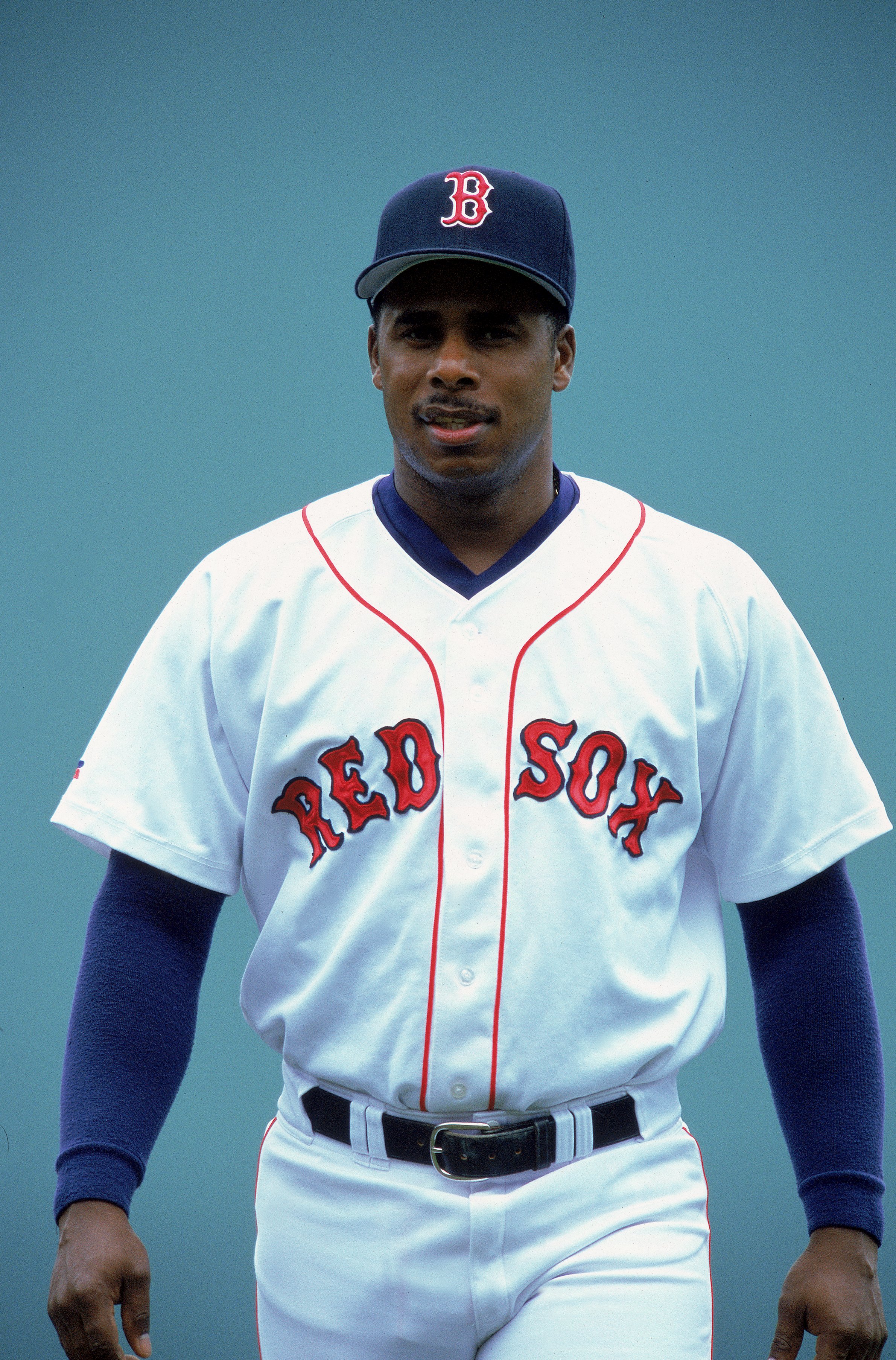 16 Apr 2000:  Jose Offerman #30 of the Boston Red Sox looks on from the field during the game against the Oakland Athletics at Fenway Park in Boston, Massachusetts. The Red Sox defeated the Athletics 5-4. Mandatory Credit: Ezra O. Shaw  /Allsport