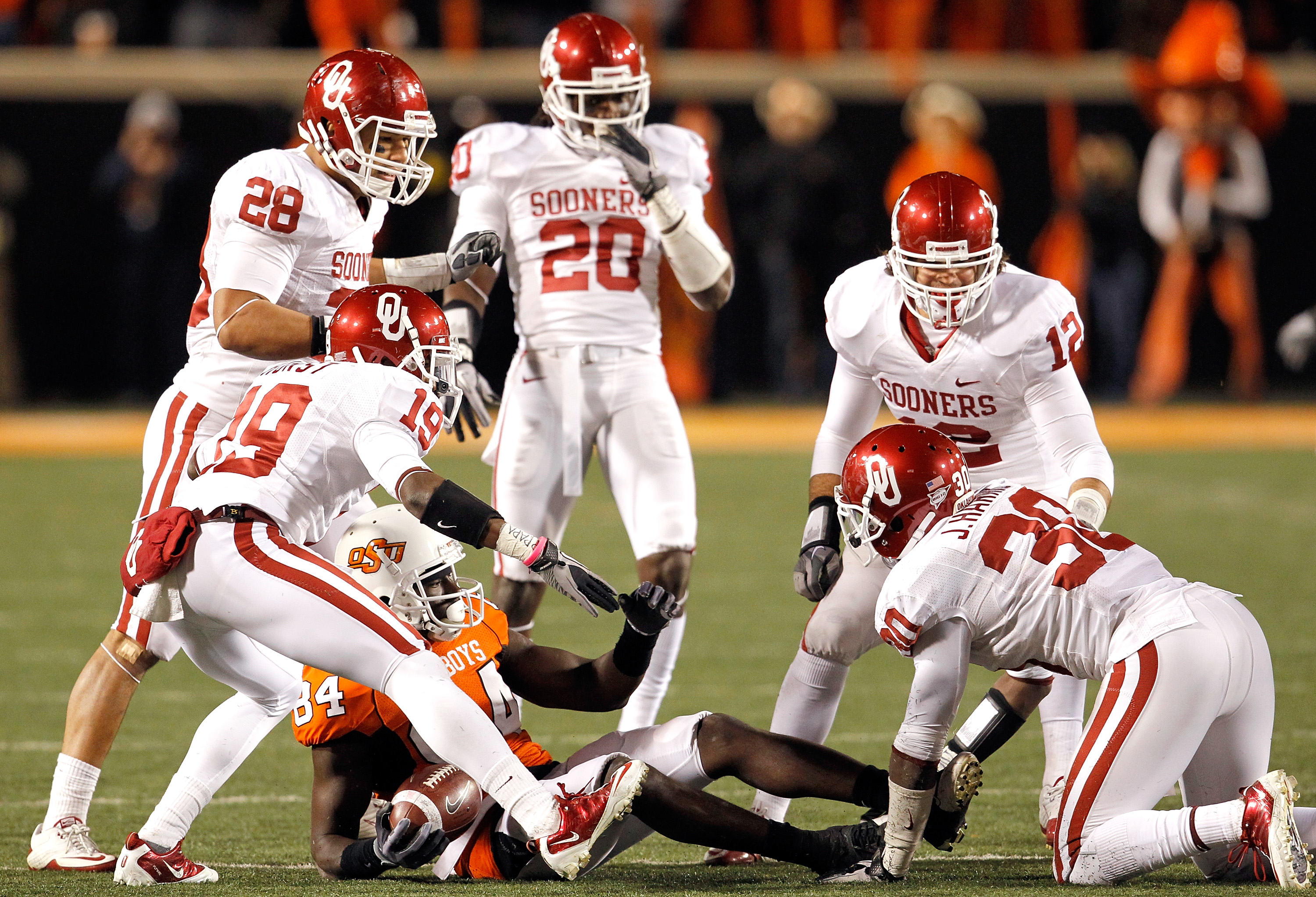 Oklahoma Sooners Demontre Hurst (19) in action during a game