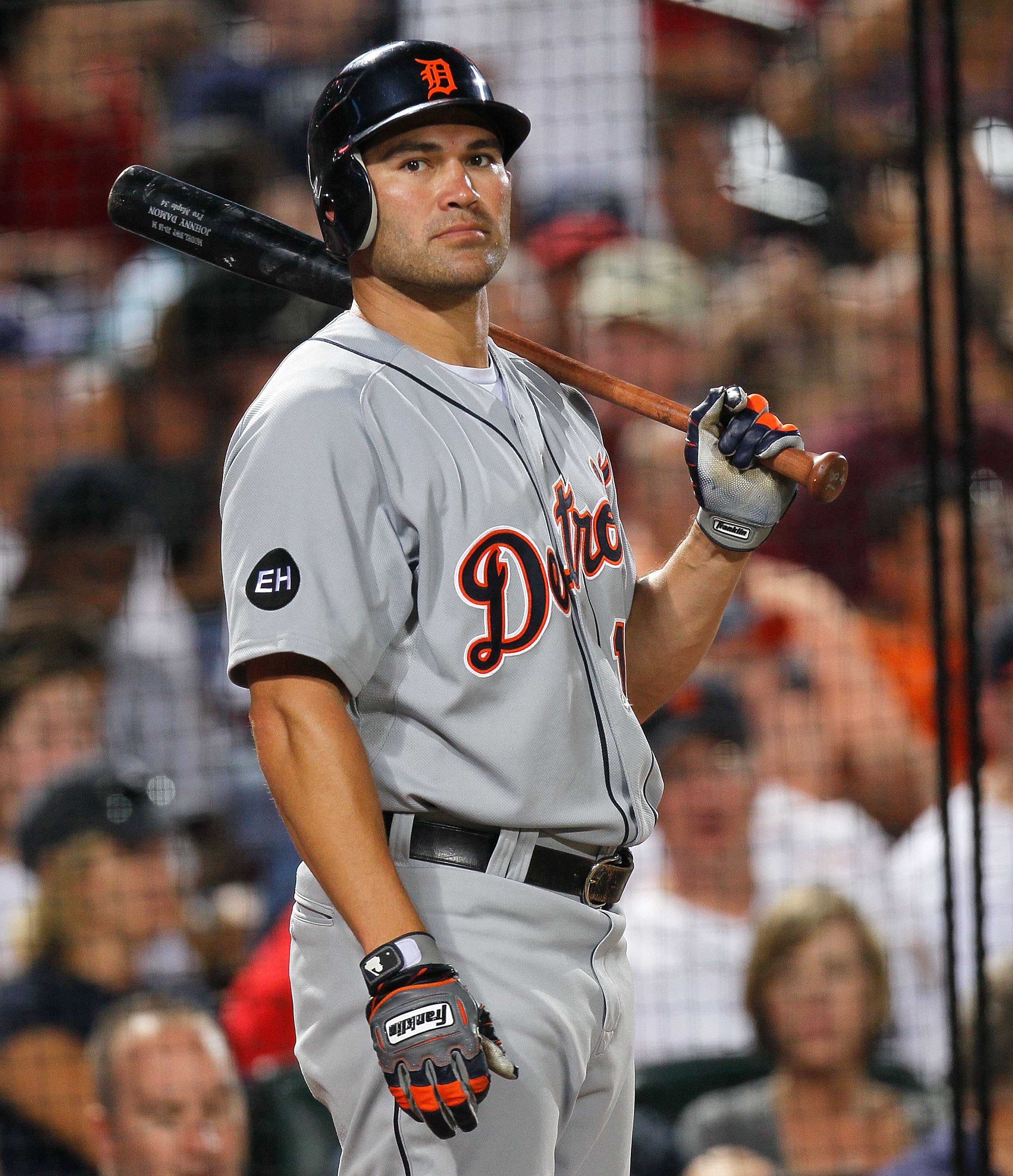 ATLANTA - JUNE 25:  Johnny Damon #18 of the Detroit Tigers against the Atlanta Braves at Turner Field on June 25, 2010 in Atlanta, Georgia.  (Photo by Kevin C. Cox/Getty Images)