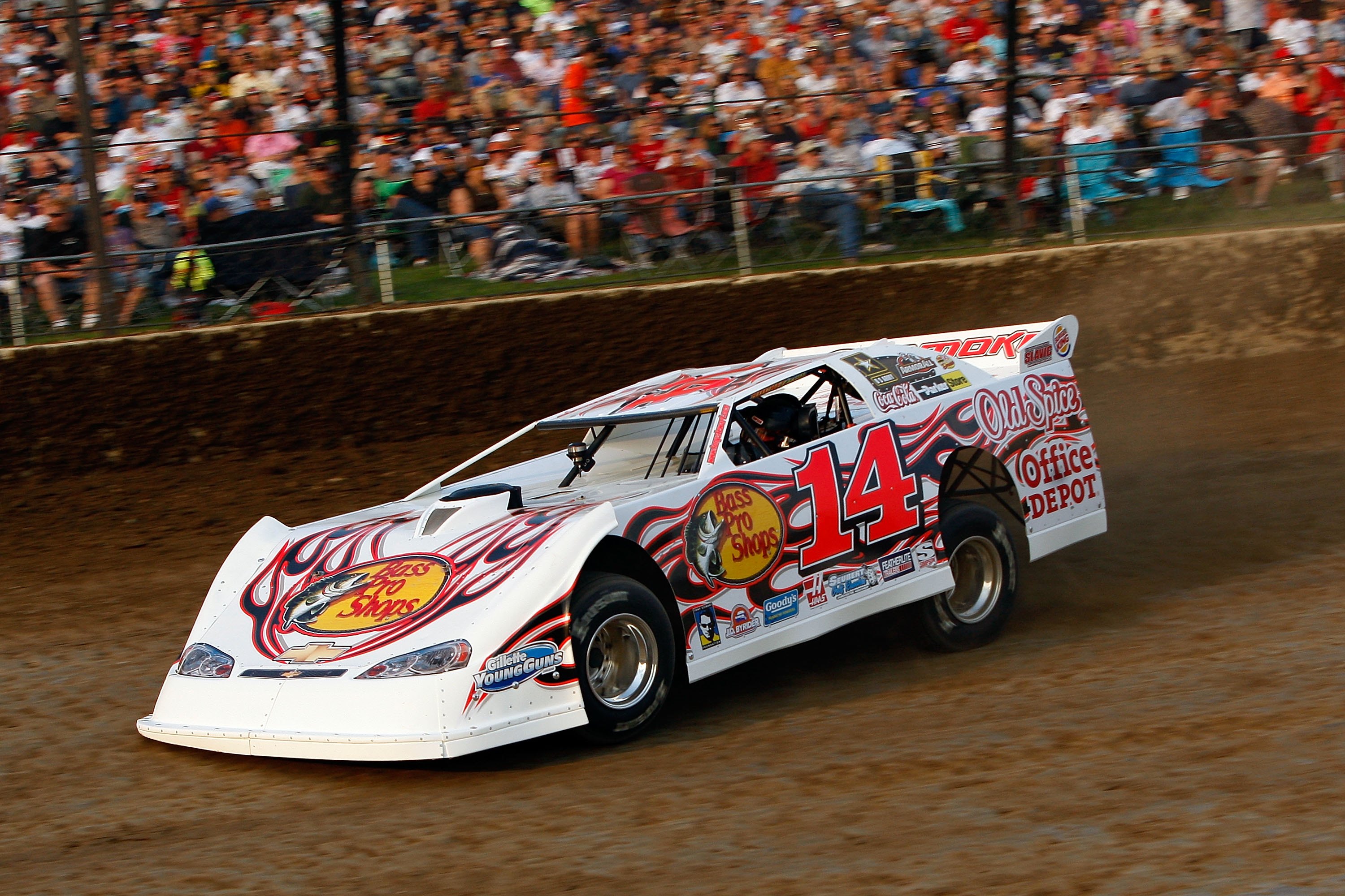 Tony Steweart loves racing on his own Eldora Speedway any chance he can get.