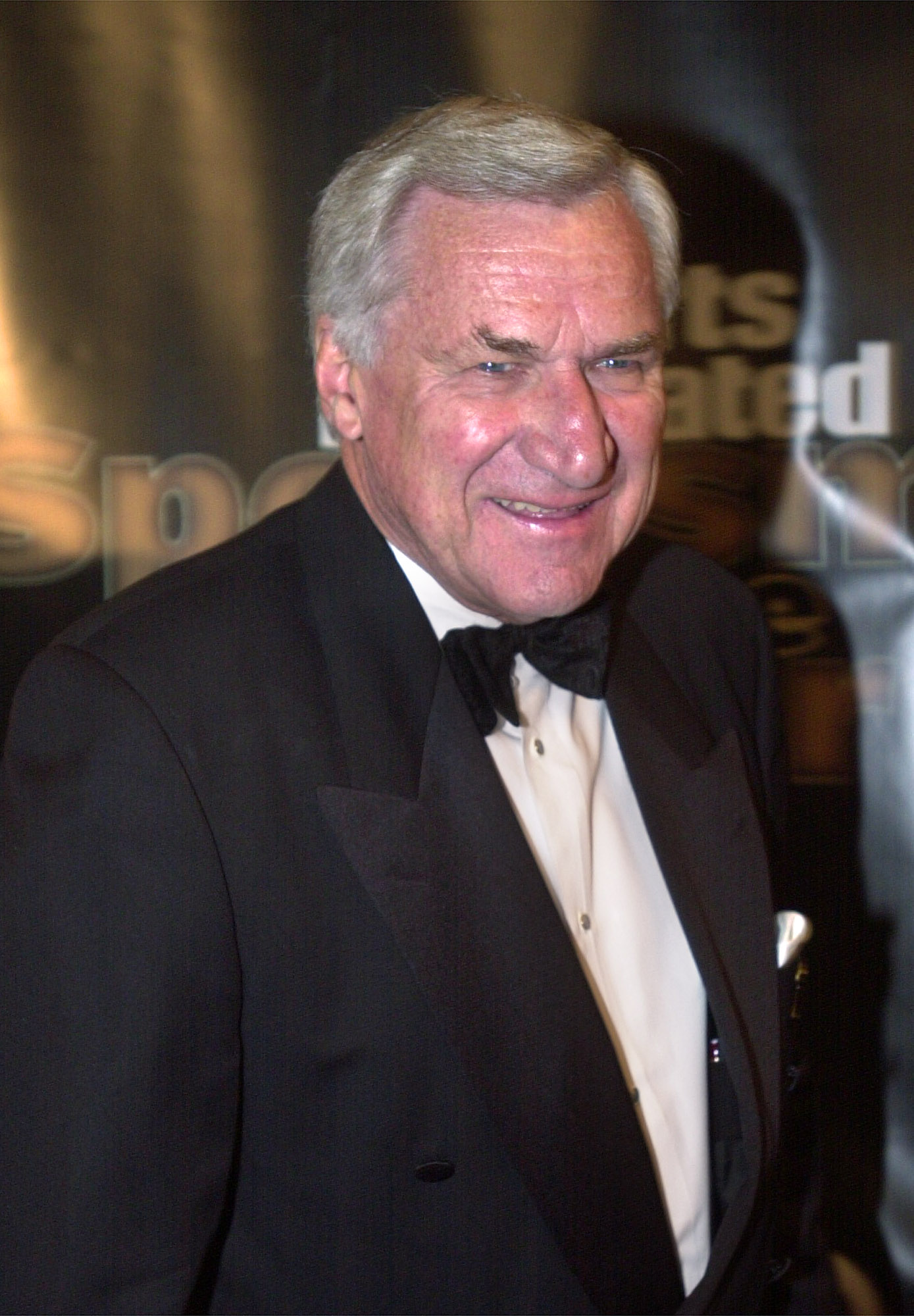 383229 03: Former University of North Carolina basketball coach Dean Smith attends the Sports Illustrated Sportsman of the Year 2000 awards ceremony December 12, 2000 in New York City. (Photo by Chris Hondros/Newsmakers)