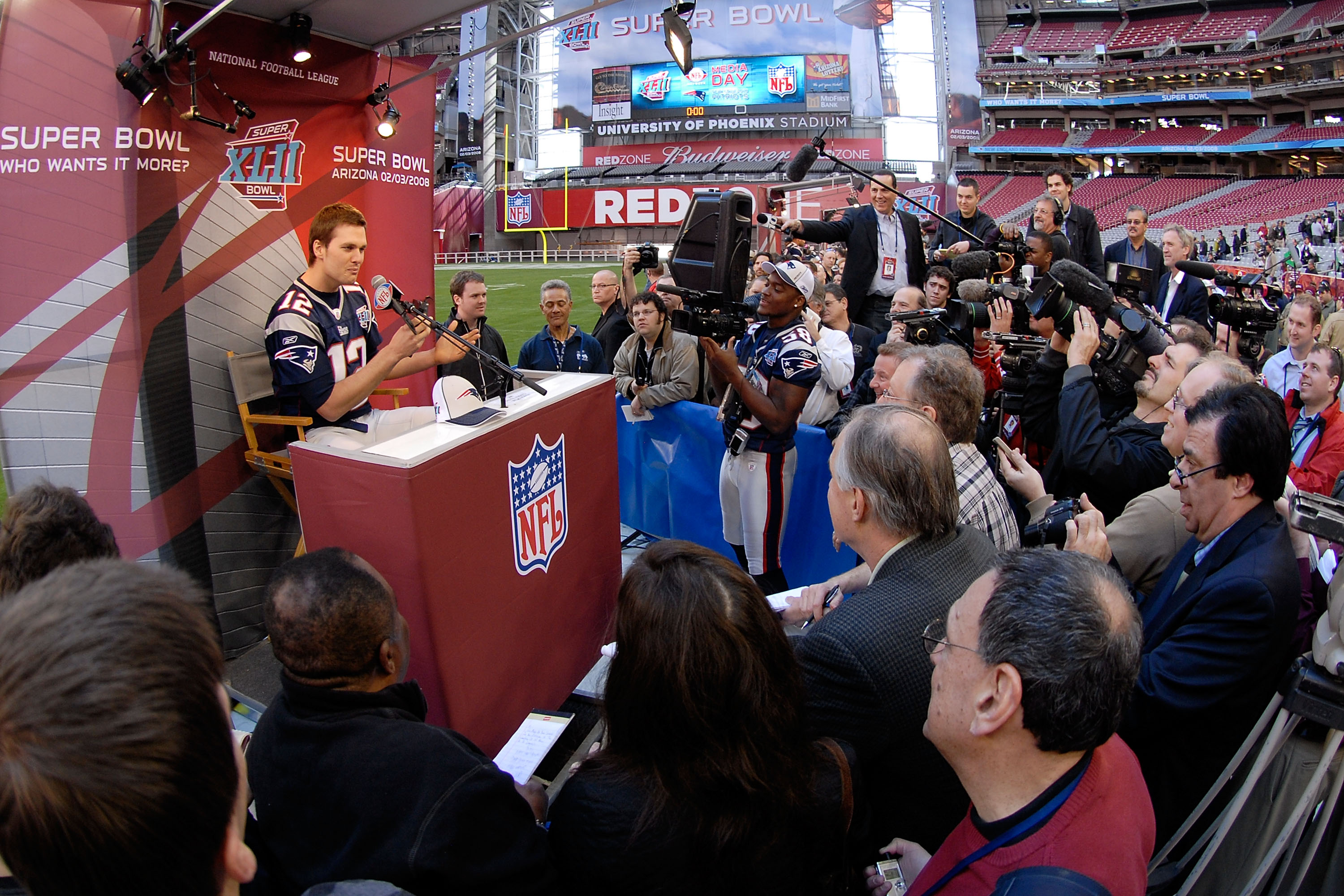 Tom Brady's Super Bowl Media Days in 10 Photos