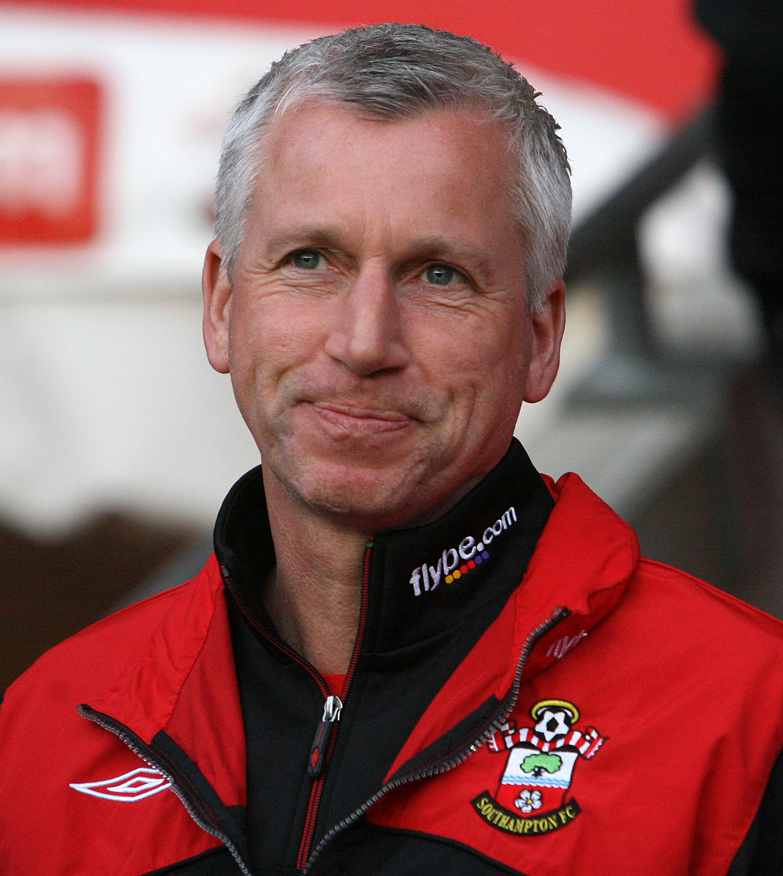 SOUTHAMPTON, ENGLAND - APRIL 20 :   Alan Pardew, Manager of Southampton looks on during the Coca-Cola League One match between Southampton and Oldham Athletic at St. Mary's Stadium on April 20, 2010 in Southampton, England.  (Photo by Jan Kruger/Getty Ima
