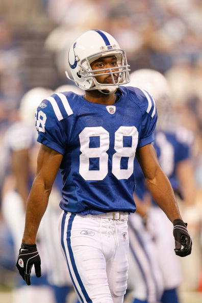 Men's Indianapolis Colts #88 Marvin Harrison Royal Blue Retired