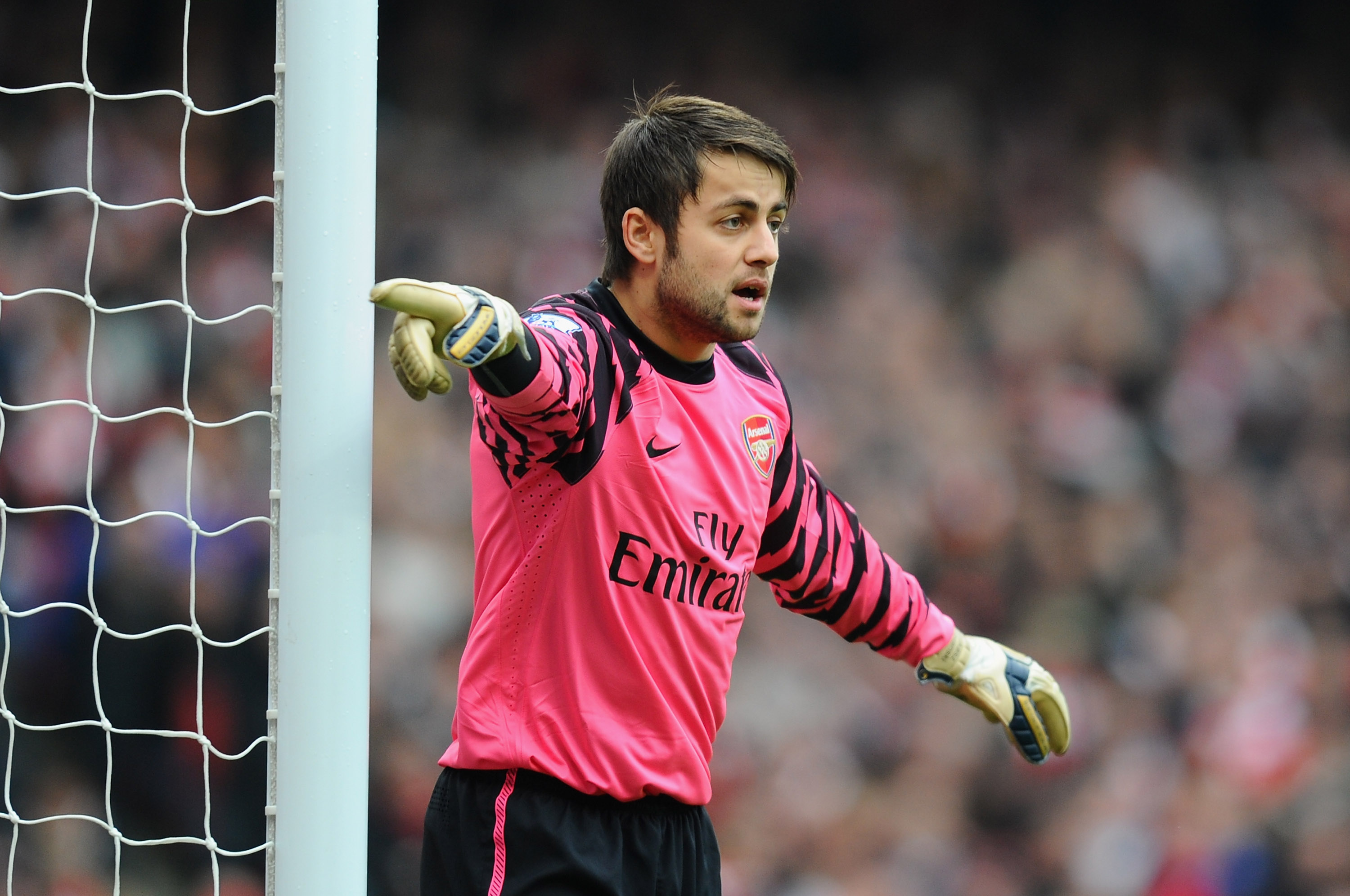 LONDON, ENGLAND - NOVEMBER 20:  Lukasz Fabianski of Arsenal in action during the Barclays Premier League match between Arsenal and Tottenham Hotspur at the Emirates Stadium on November 20, 2010 in London, England.  (Photo by Mike Hewitt/Getty Images)