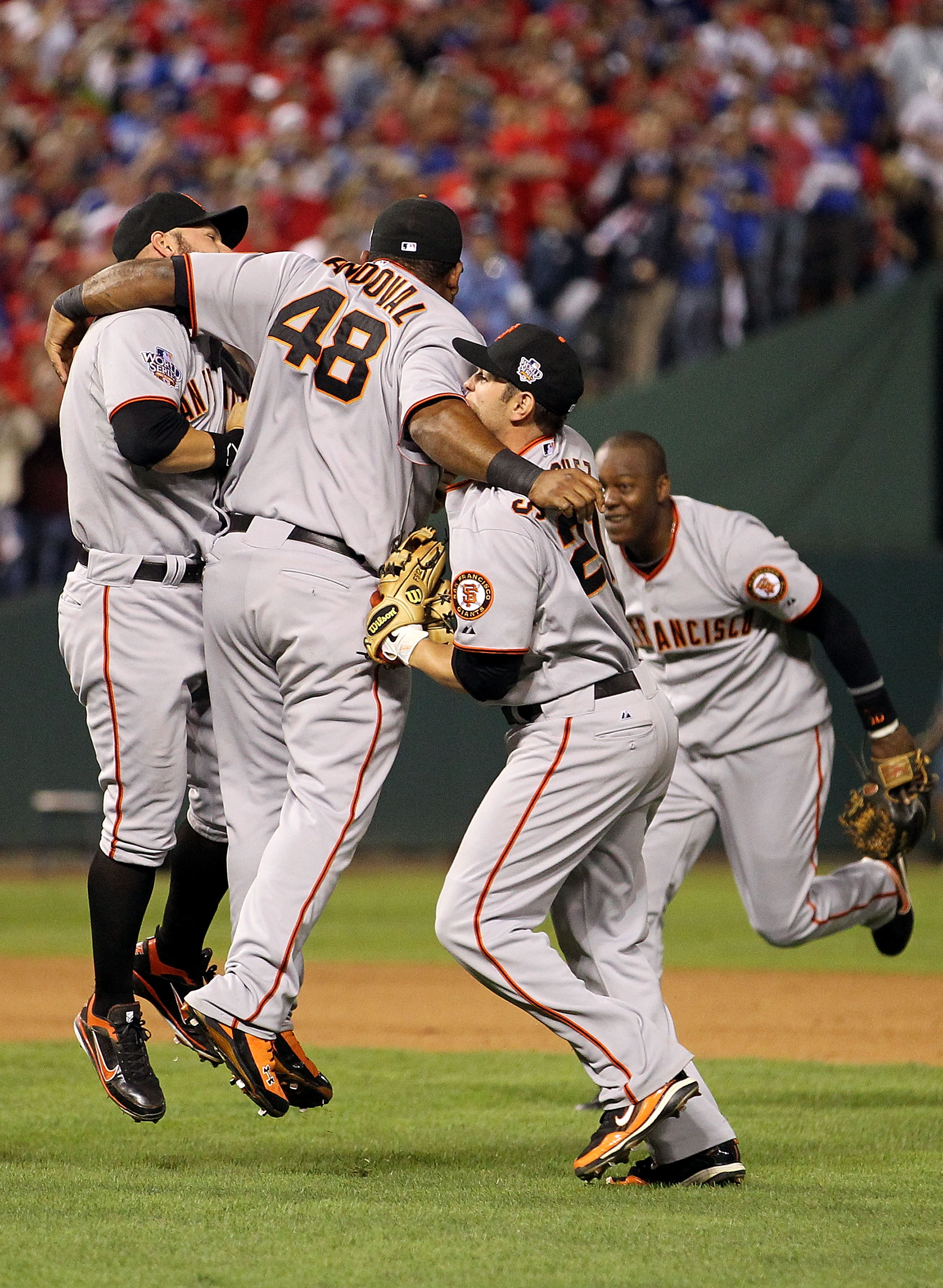 Celebrate the SF Giants' triumph with Jeremy Affeldt and Madison Bumgarner