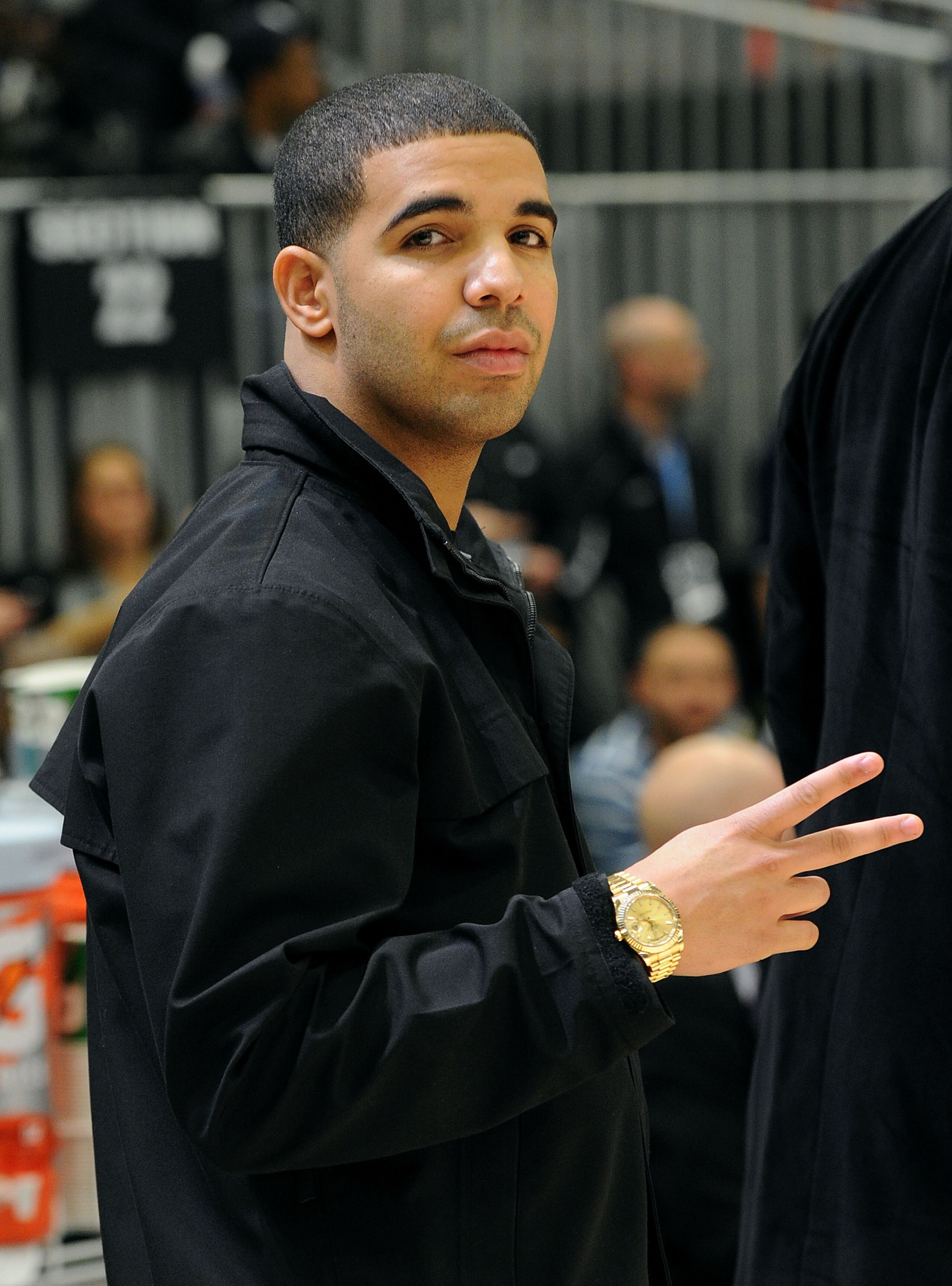 DALLAS - FEBRUARY 12:  Rapper Drake poses during the NBA All-Star celebrity game presented by Final Fantasy XIII held at the Dallas Convention Center on February 12, 2010 in Dallas, Texas.  (Photo by Jason Merritt/Getty Images)