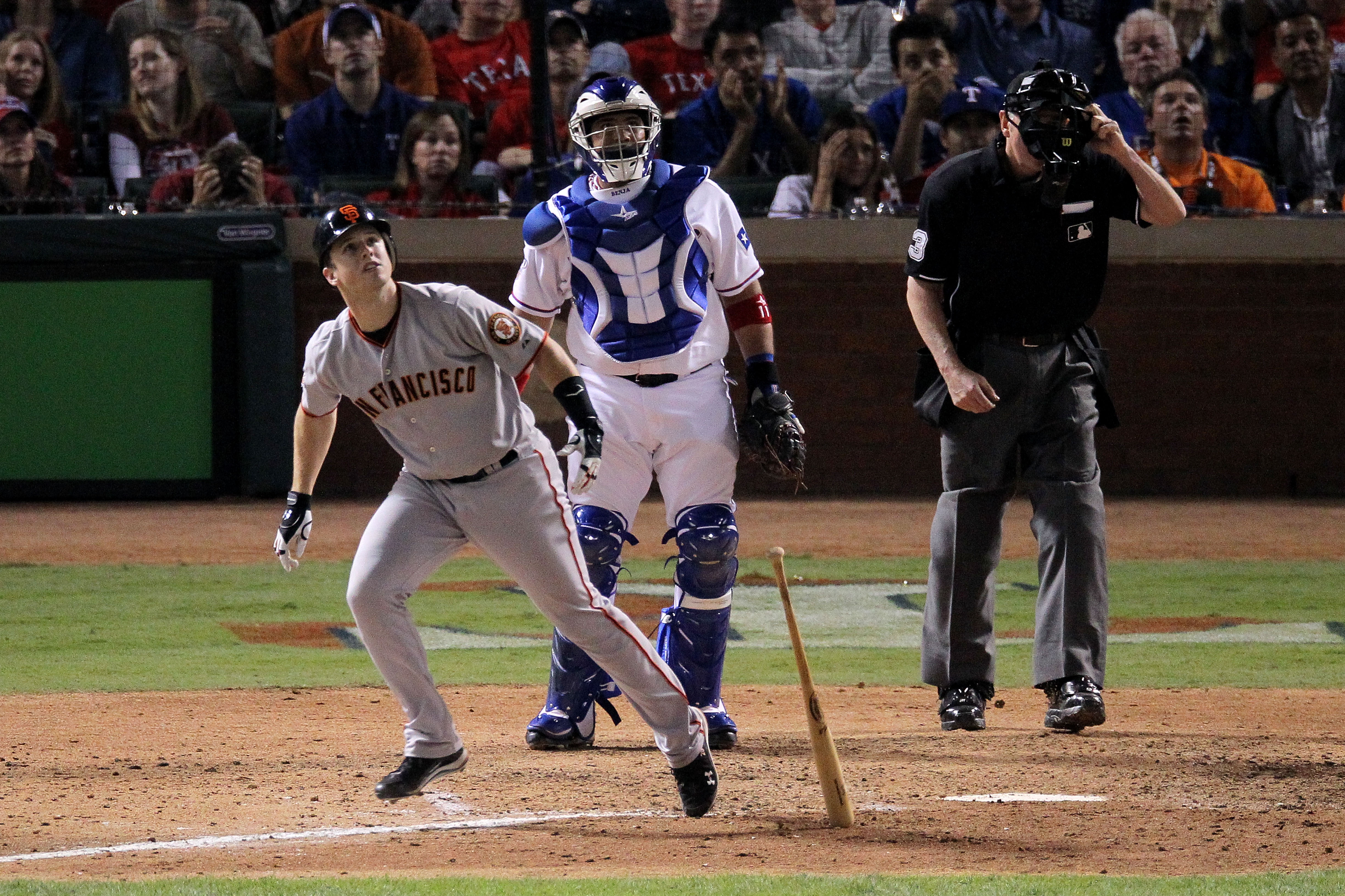 Nike San Francisco Giants Buster Posey #28 Name & Number Team T