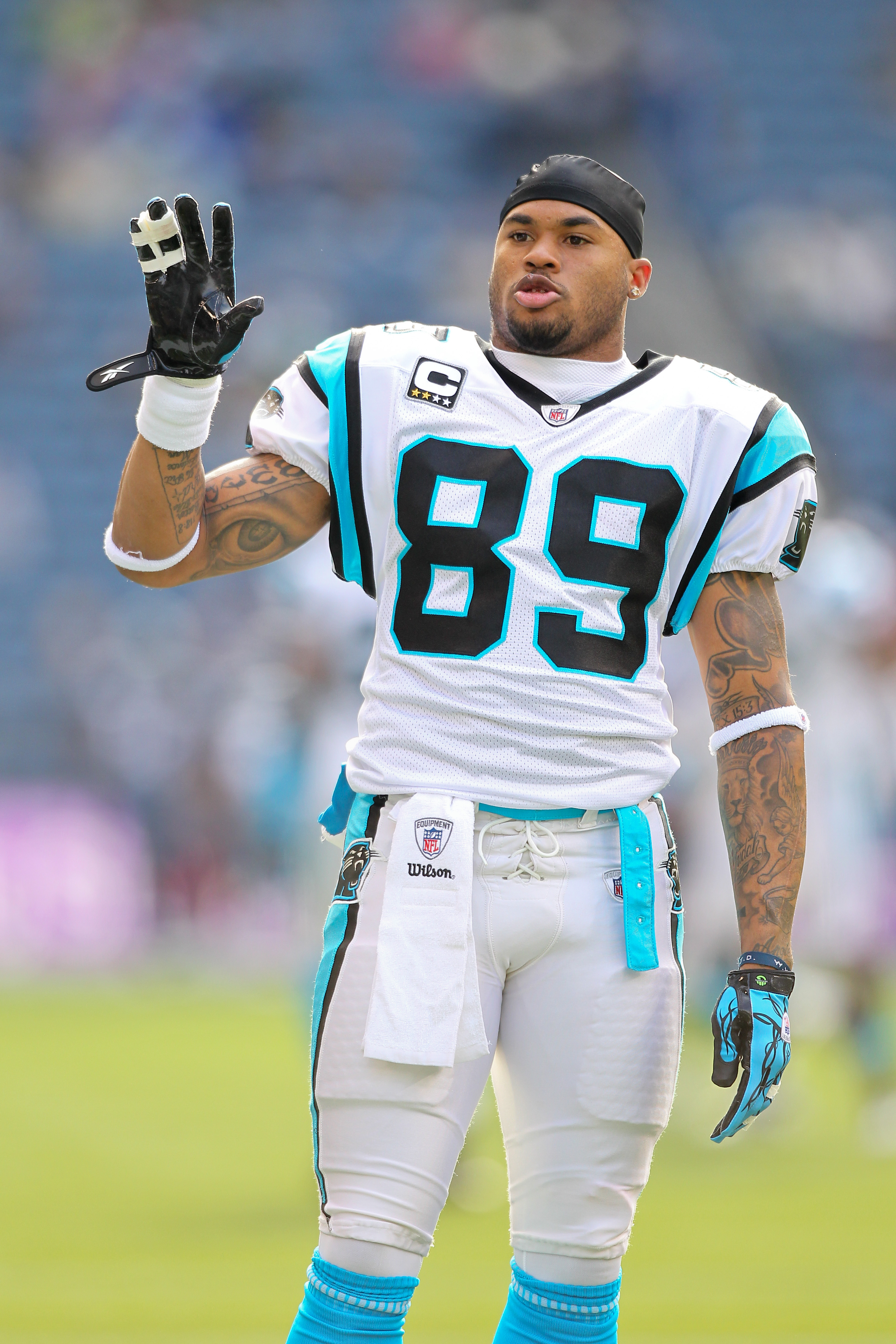 NFL Team Carolina Panthers #89 Steve Smith Football Jersey, Black