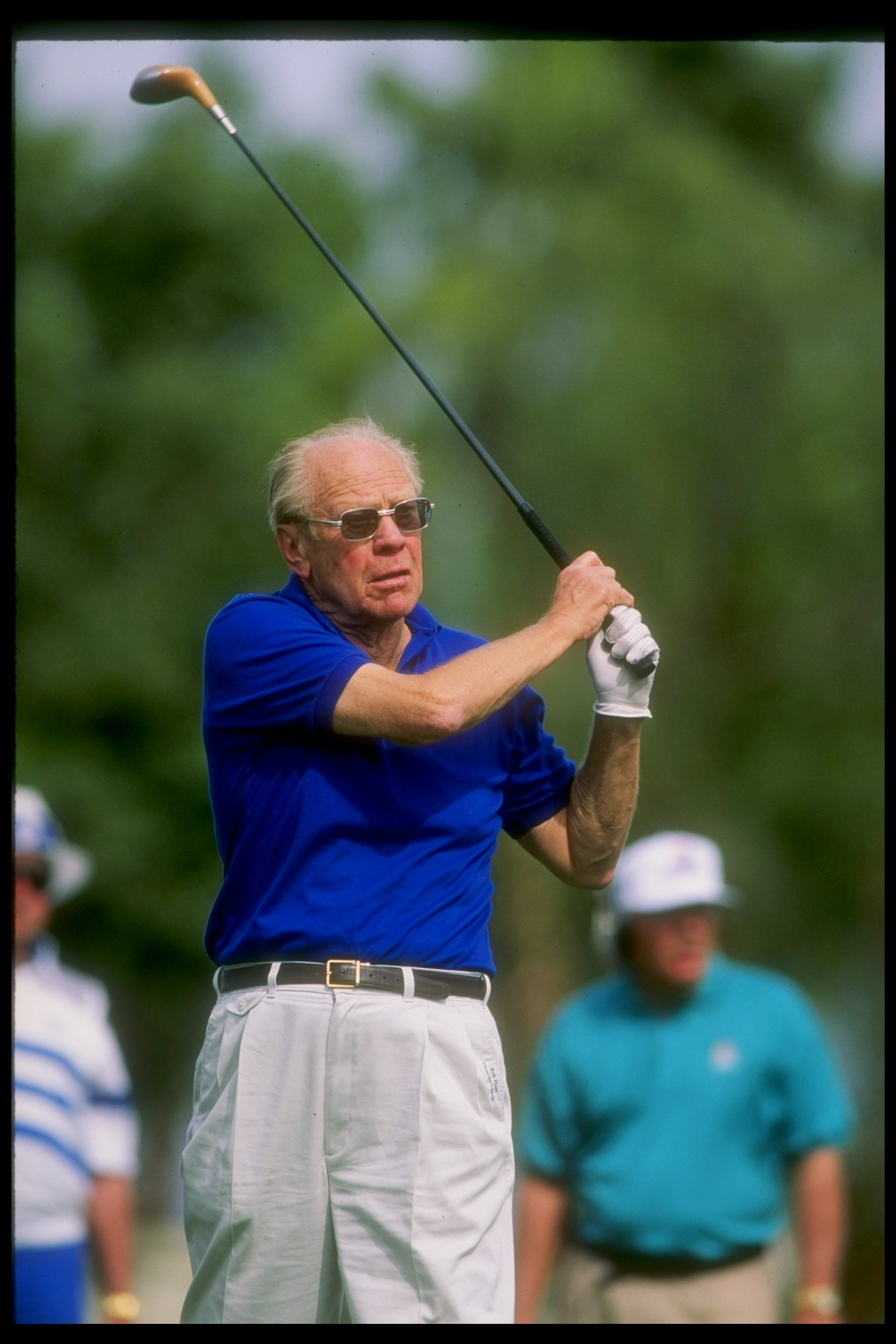 Feb 1993:  President Gerald Ford in action during the Bob Hope Chrysler Classic in La Quinta, California. Mandatory Credit: Gary Newkirk  /Allsport