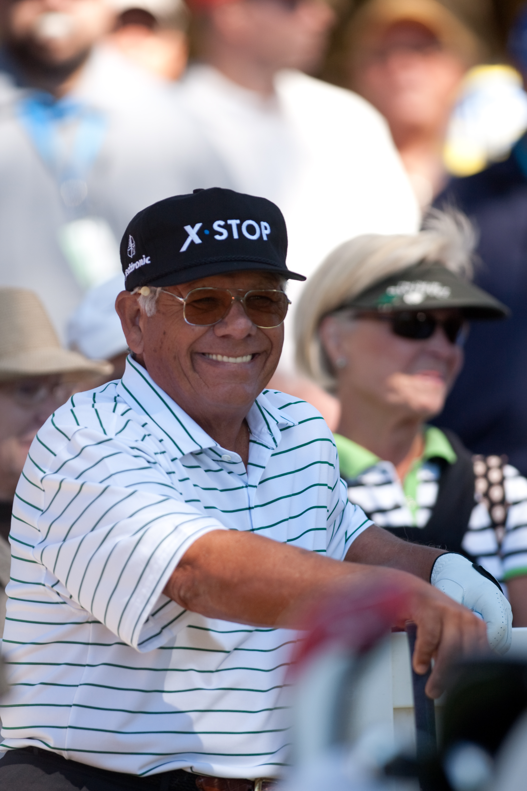 SAN ANTONIO, TX - OCTOBER 30:  Lee Trevino waits on the tee during the second round of the AT&T Championship at Oak Hills Country Club on October 30, 2010 in San Antonio, Texas. (Photo by Darren Carroll/Getty Images)